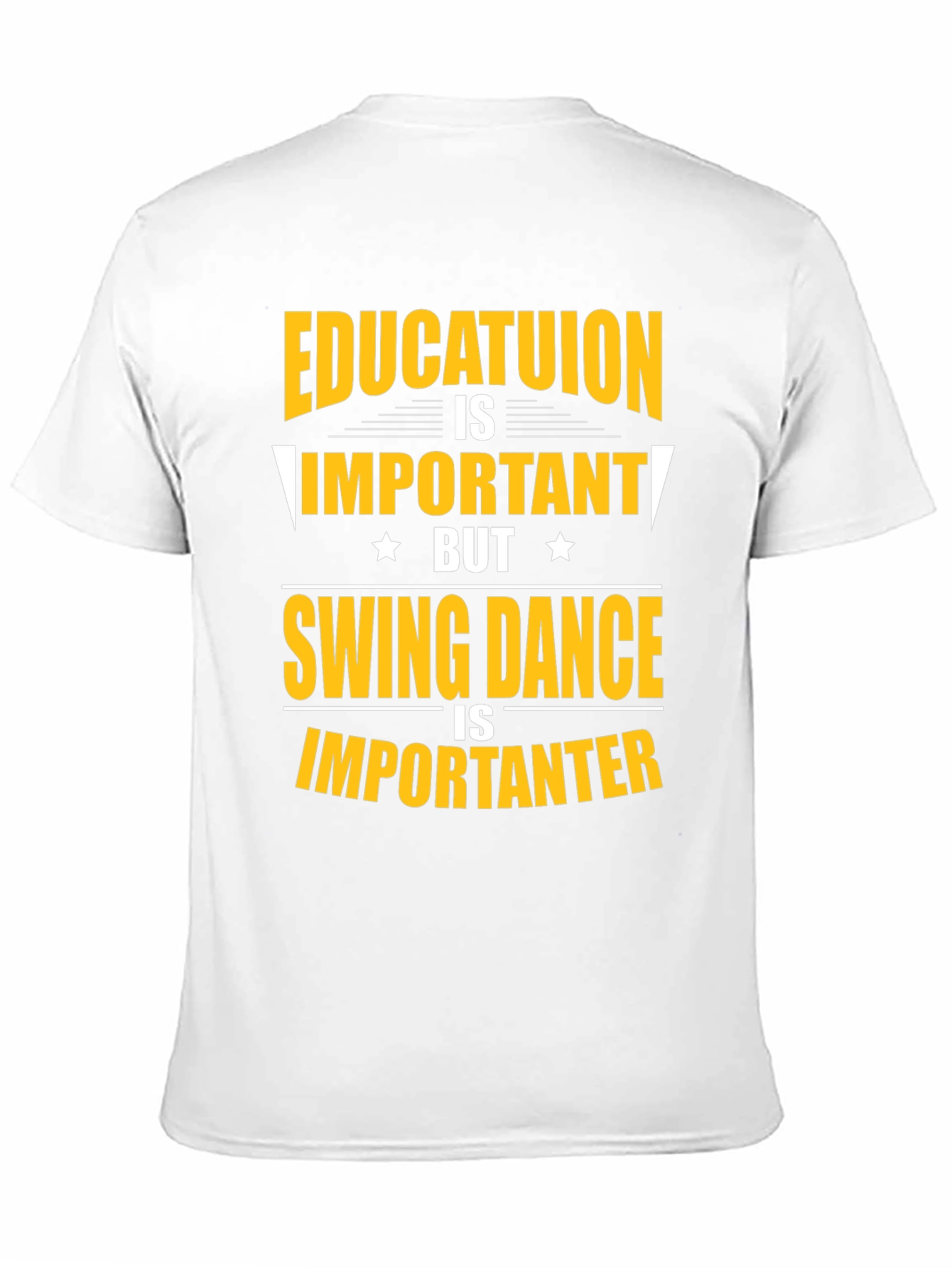 Black Education vs Swing Dance Graphic T-Shirt view 11