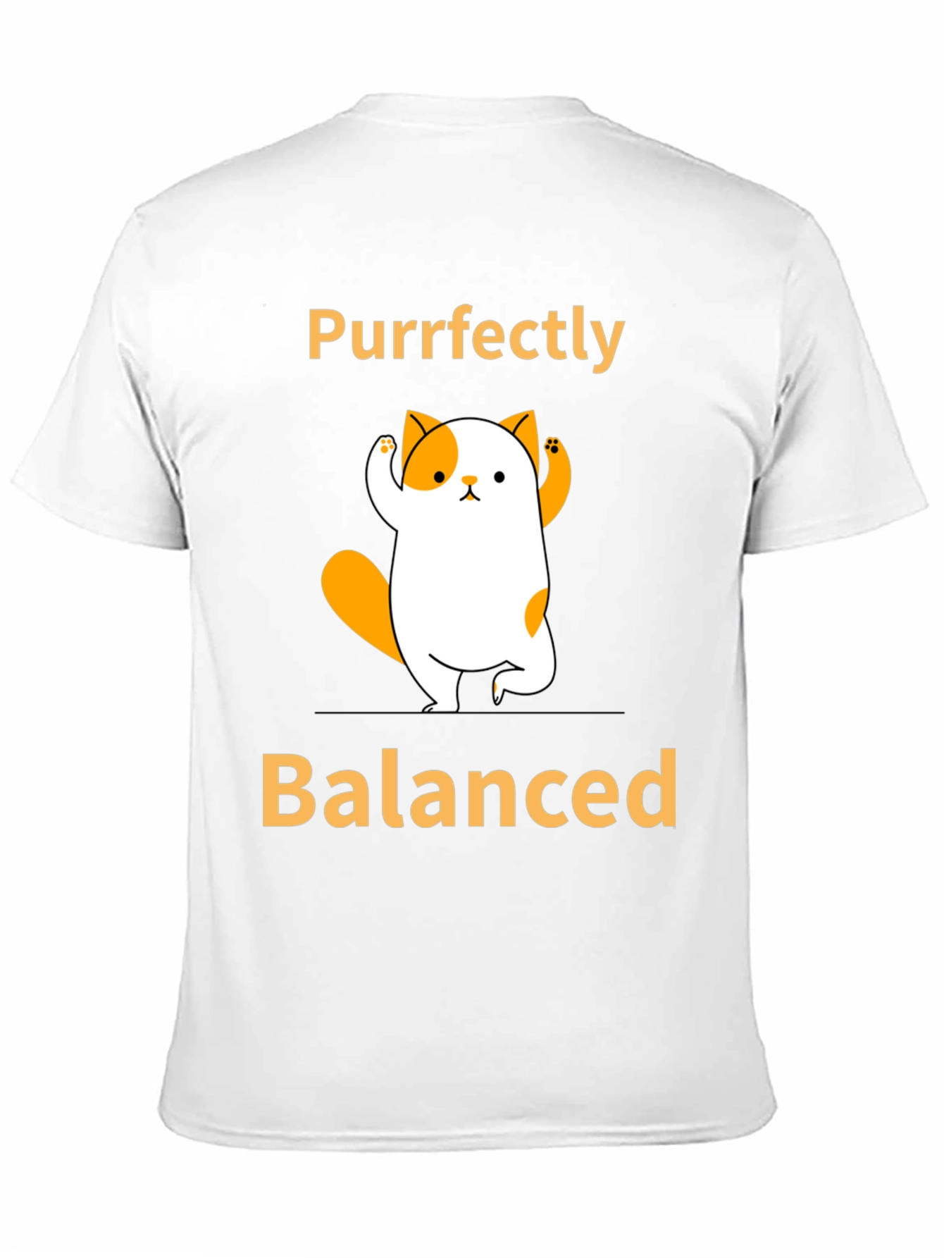 Black Purrfectly Balanced Yoga Cat Graphic T-Shirt view 11