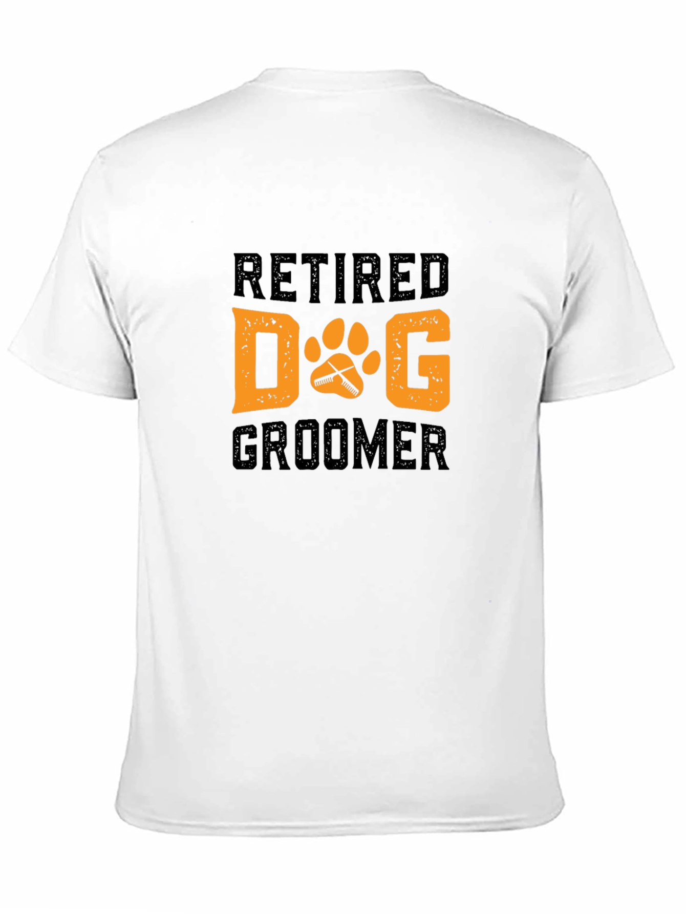 Black Retired Dog Groomer Graphic T-Shirt view 11