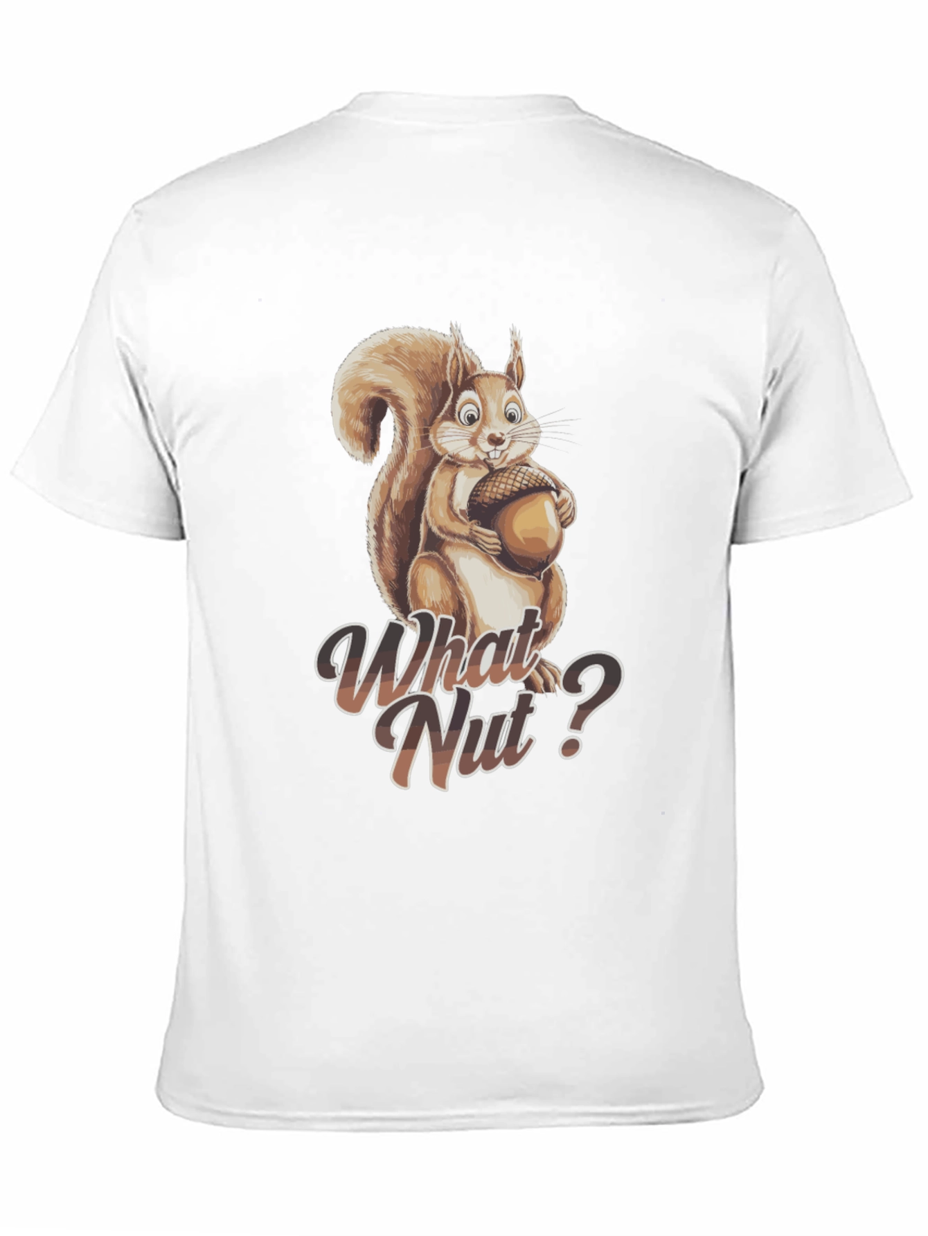 Black What Nut? Squirrel Graphic Tee - Unisex view 11