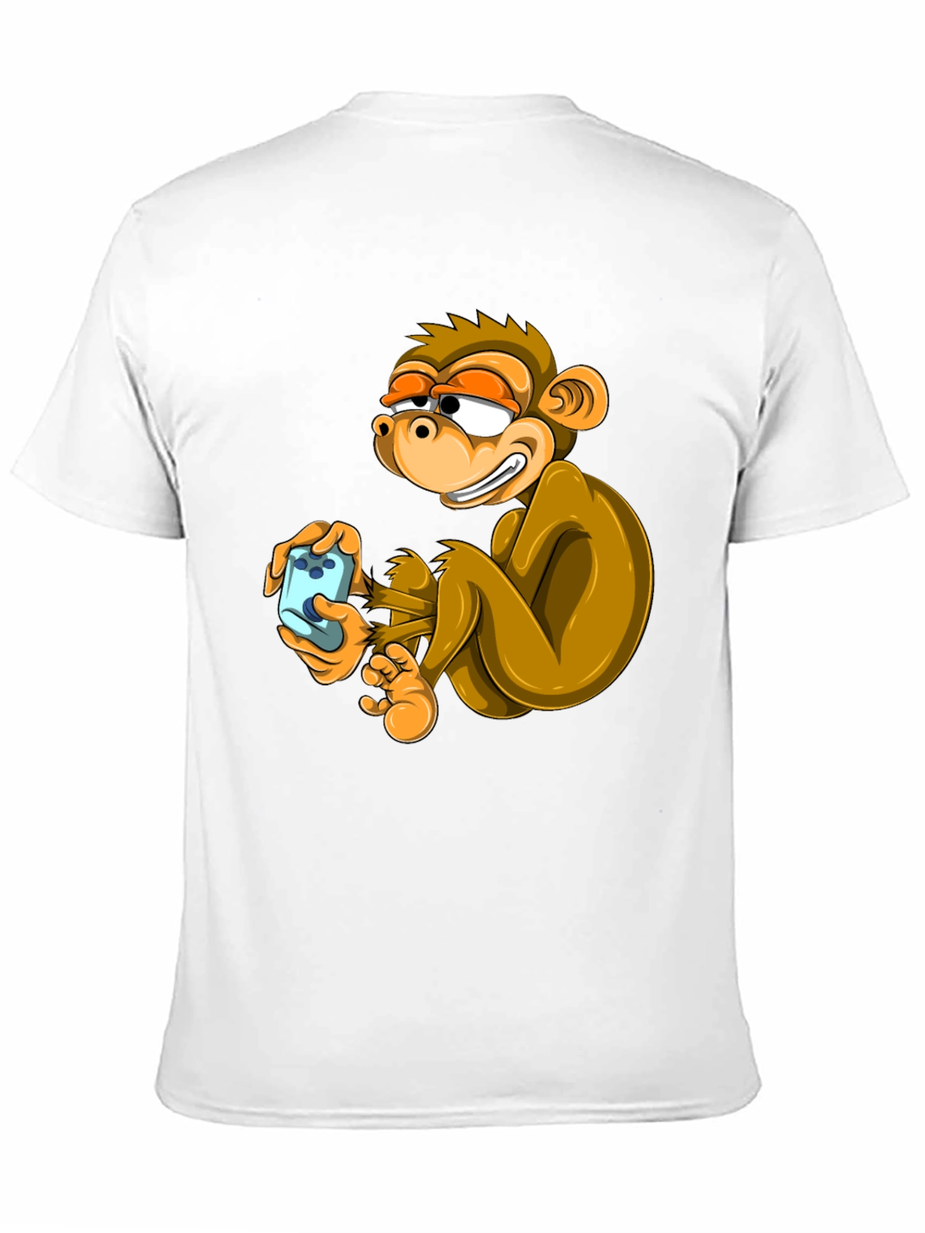 Black Funny Monkey Graphic Tee - Black Cotton T-Shirt view 11