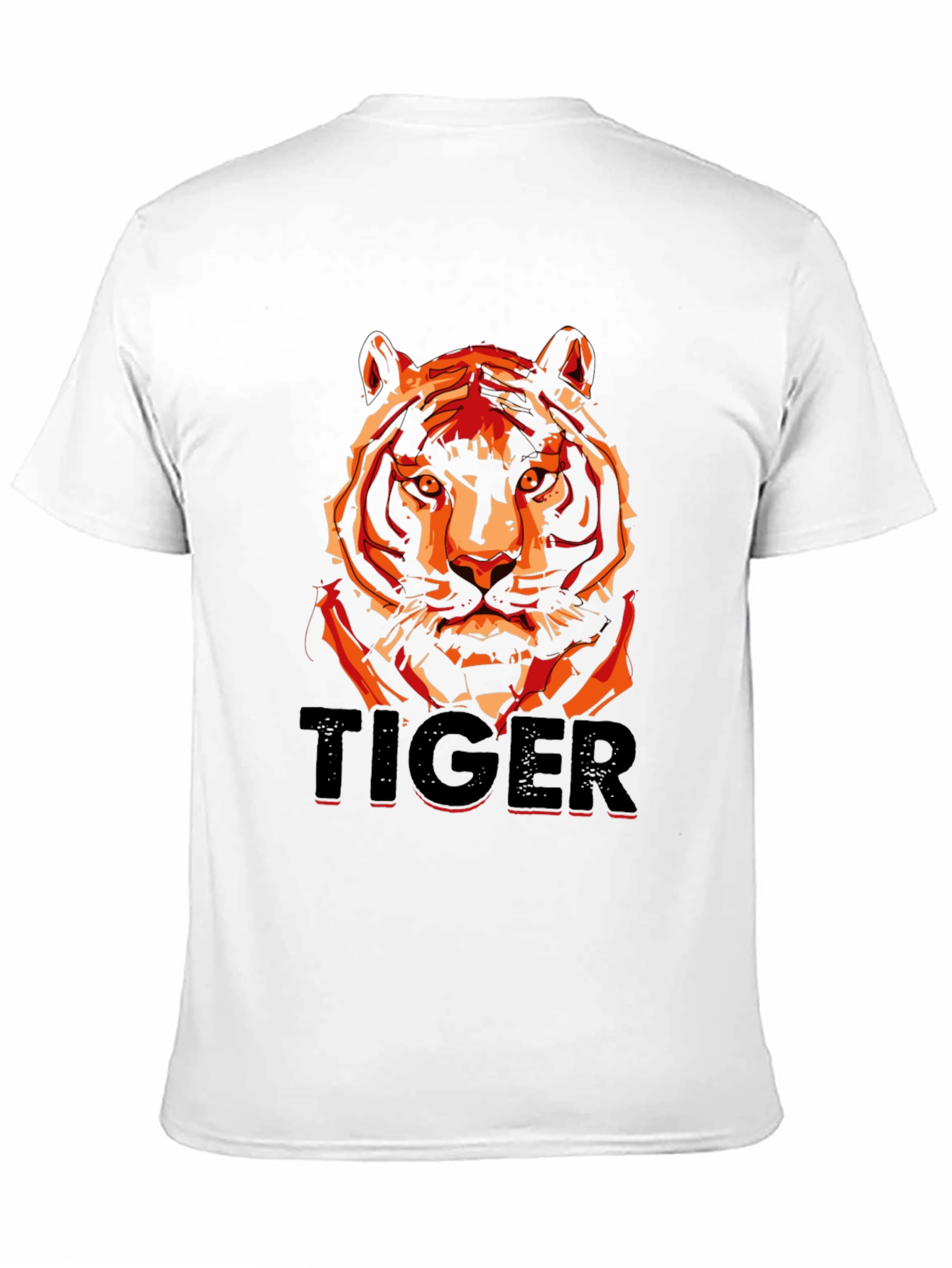 Black Tiger Graphic T-Shirt - Men's Black Tee view 11