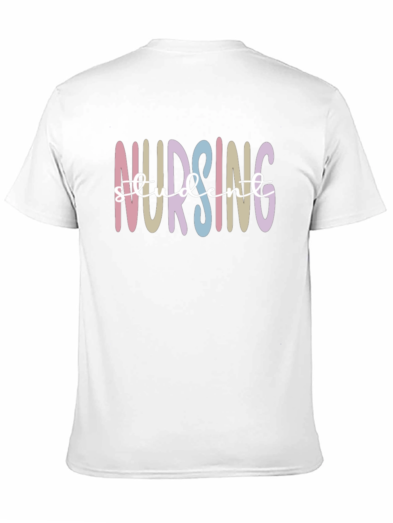 Black Nursing Student T-Shirt - Colorful Design view 11