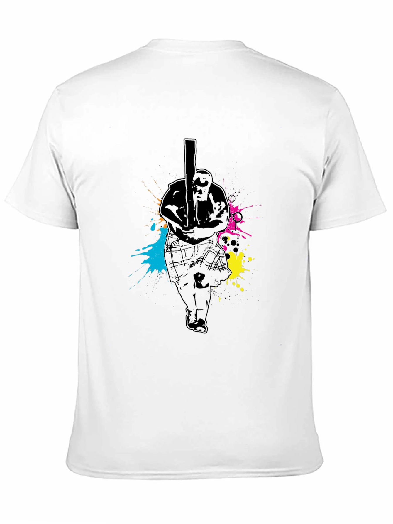 Black Scottish Heavy Athletics T-Shirt - Black view 11