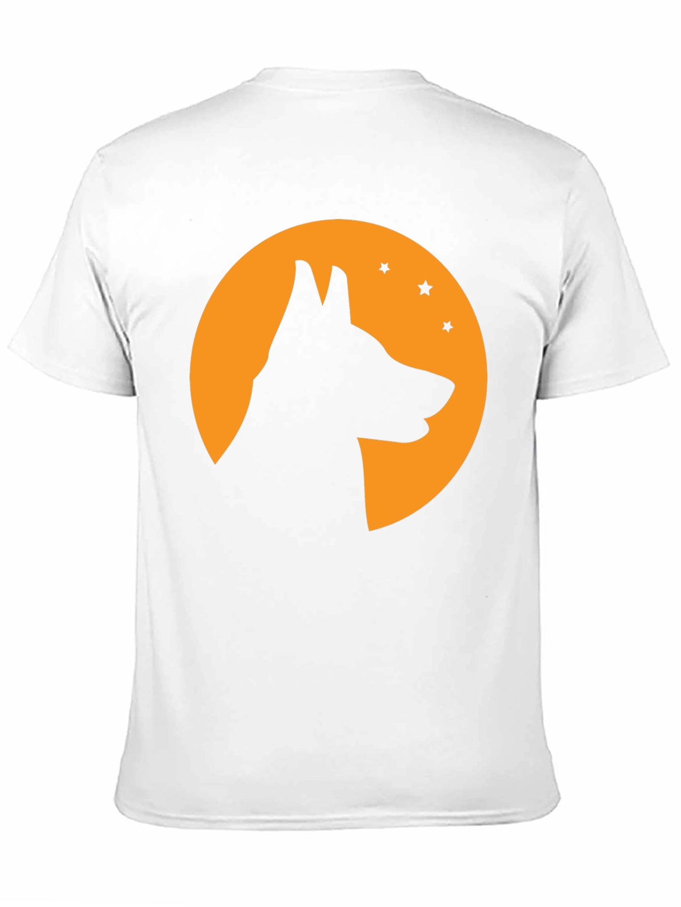 Black Dog Silhouette Moon T-Shirt - Halloween Tee view 11