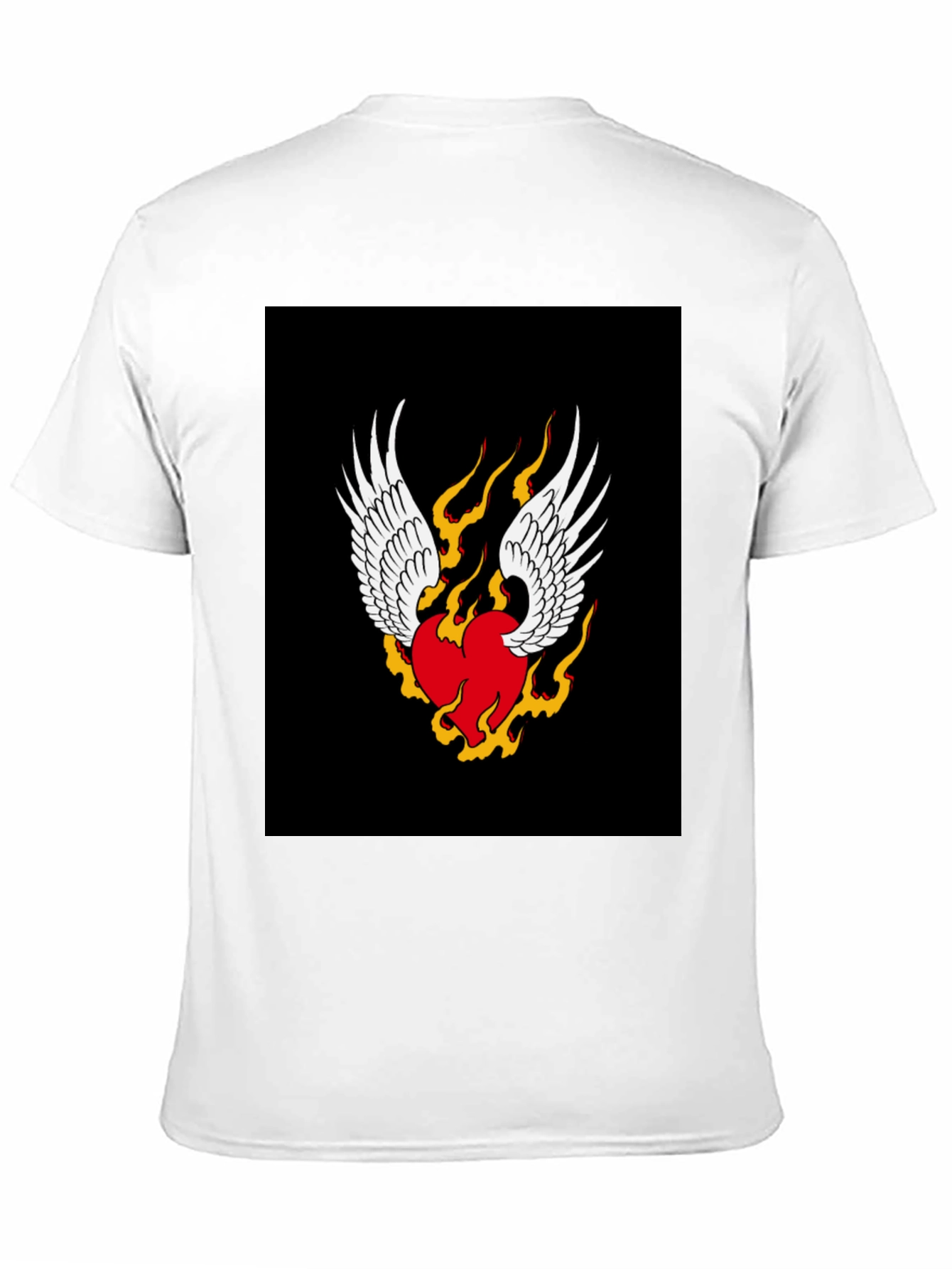 Black Winged Heart Graphic T-Shirt - Classic Black view 11