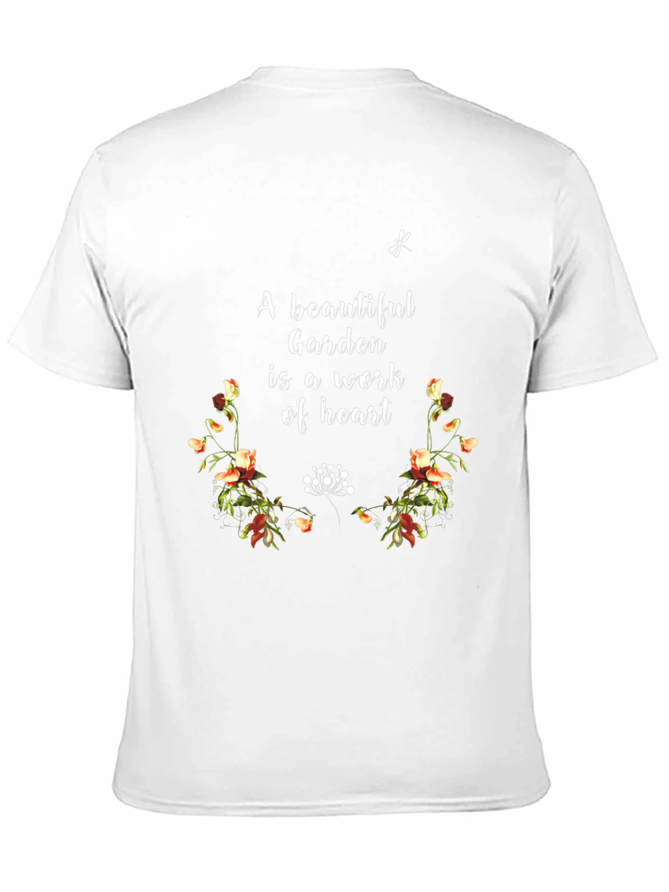 Black Beautiful Garden T-Shirt view 11