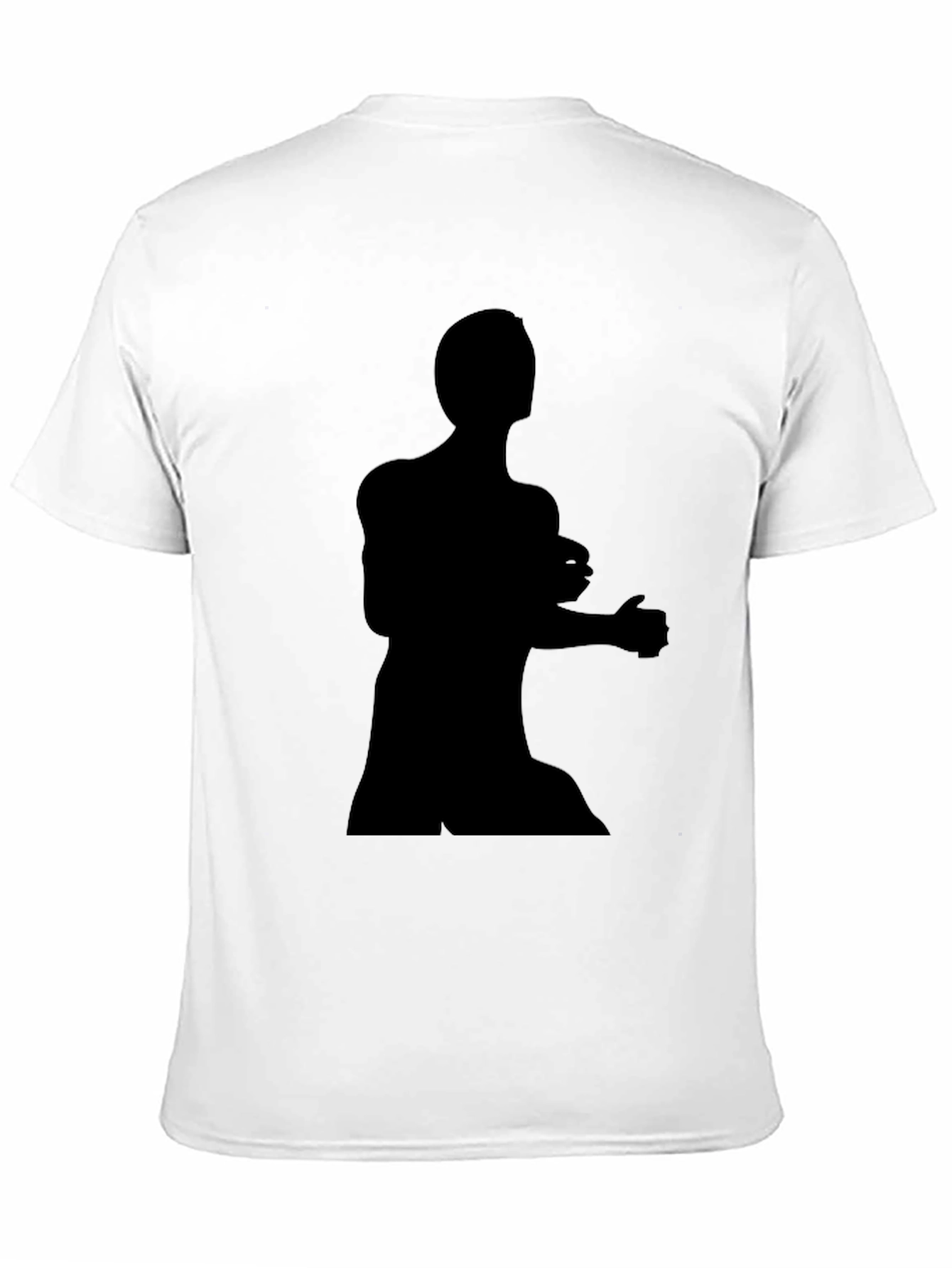 Black Black Silhouette Graphic Tee - Men's Casual Shirt view 11