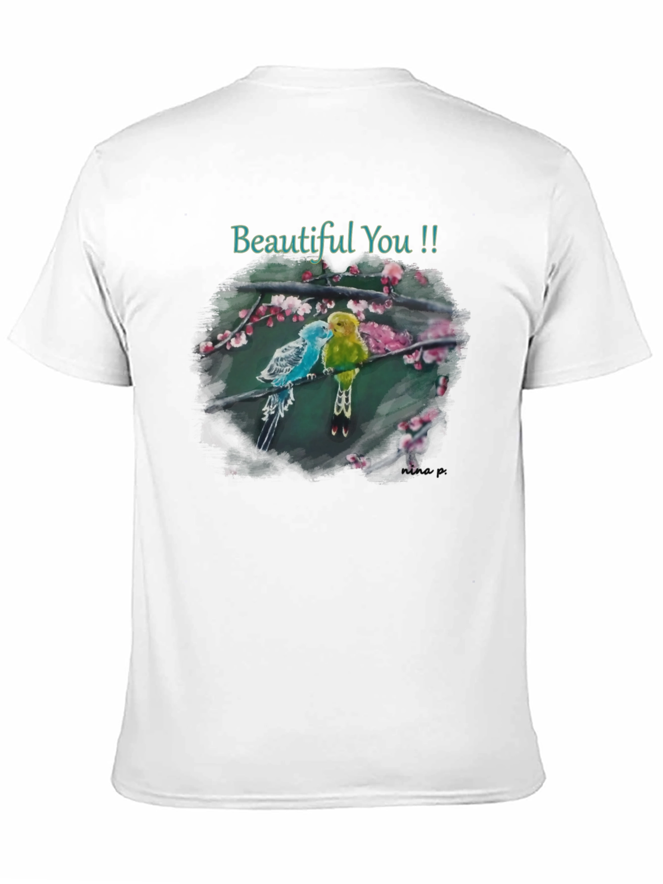 Black Beautiful You Bird T-Shirt - Unique Design view 11