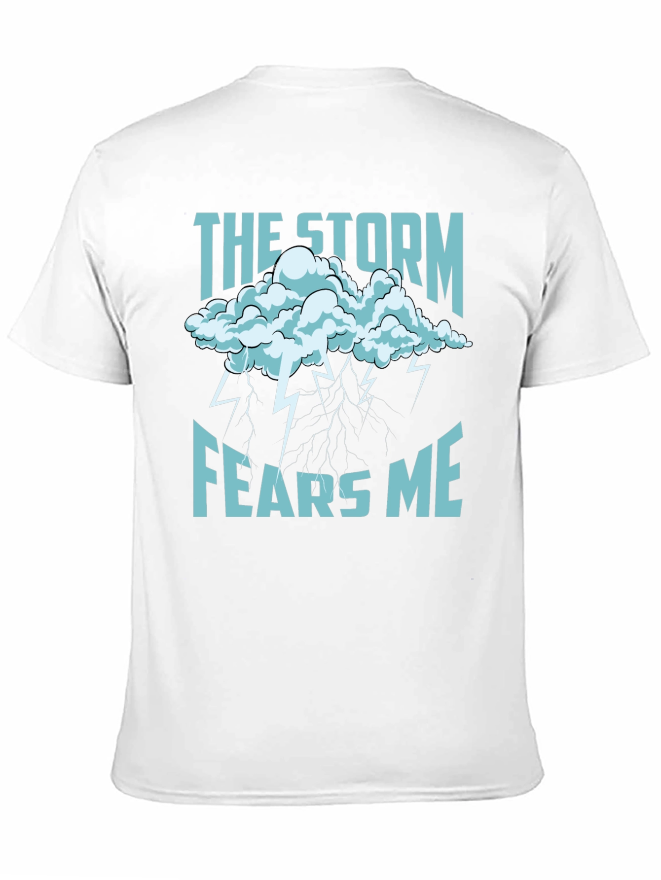 Black Storm Fears Me Graphic T-Shirt - Black view 11