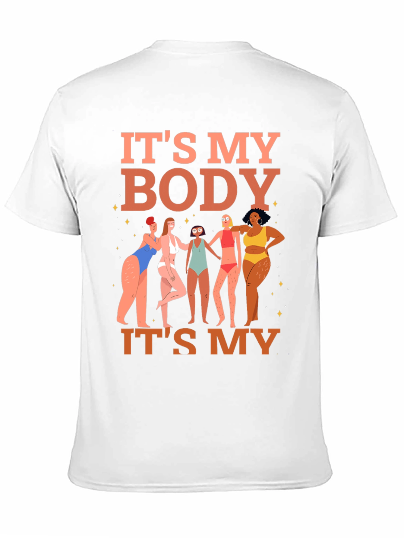 Black It's My Body T-Shirt - Women's Rights Graphic Tee view 11