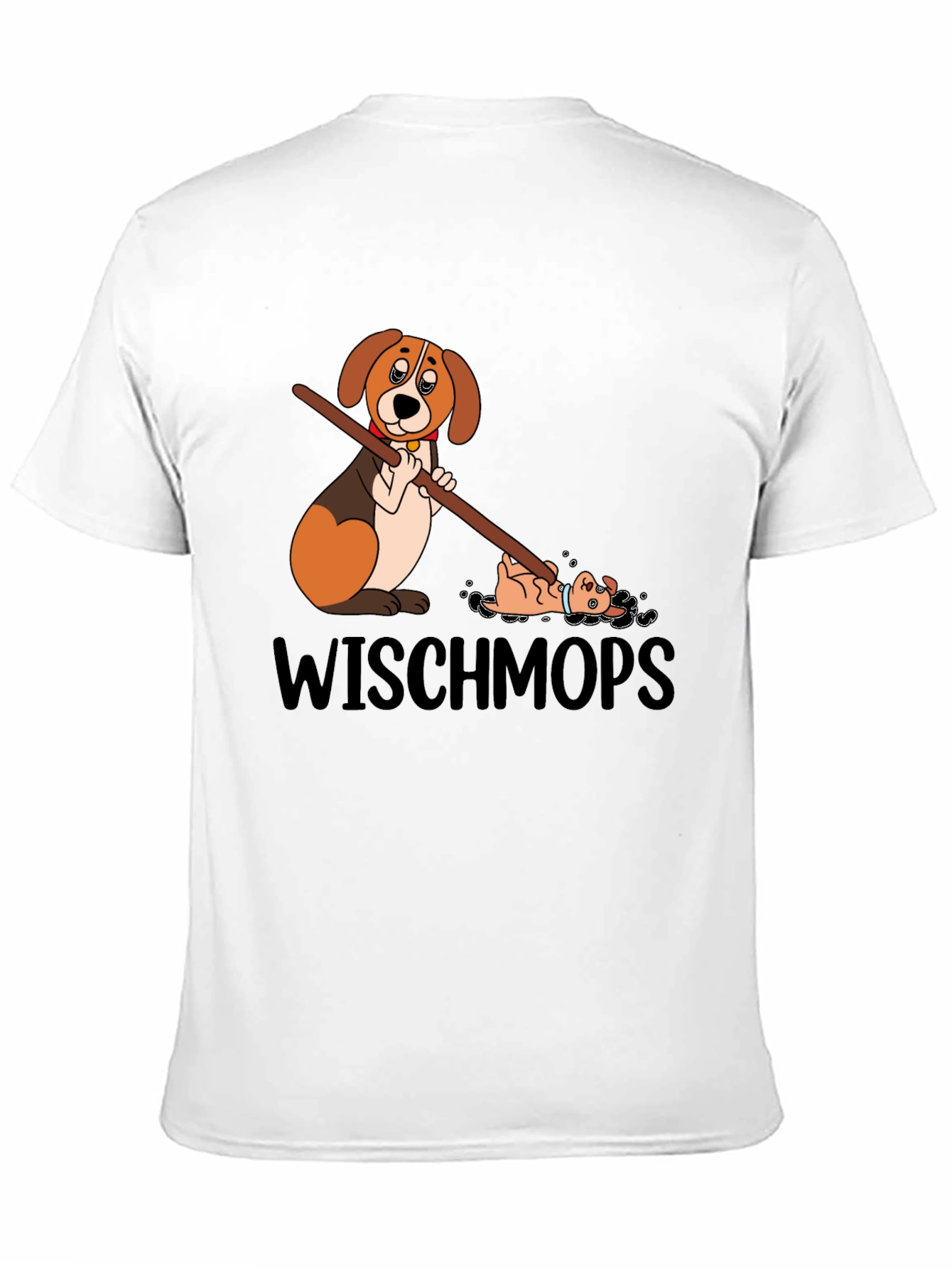 Black Wischmops Dog T-Shirt view 11