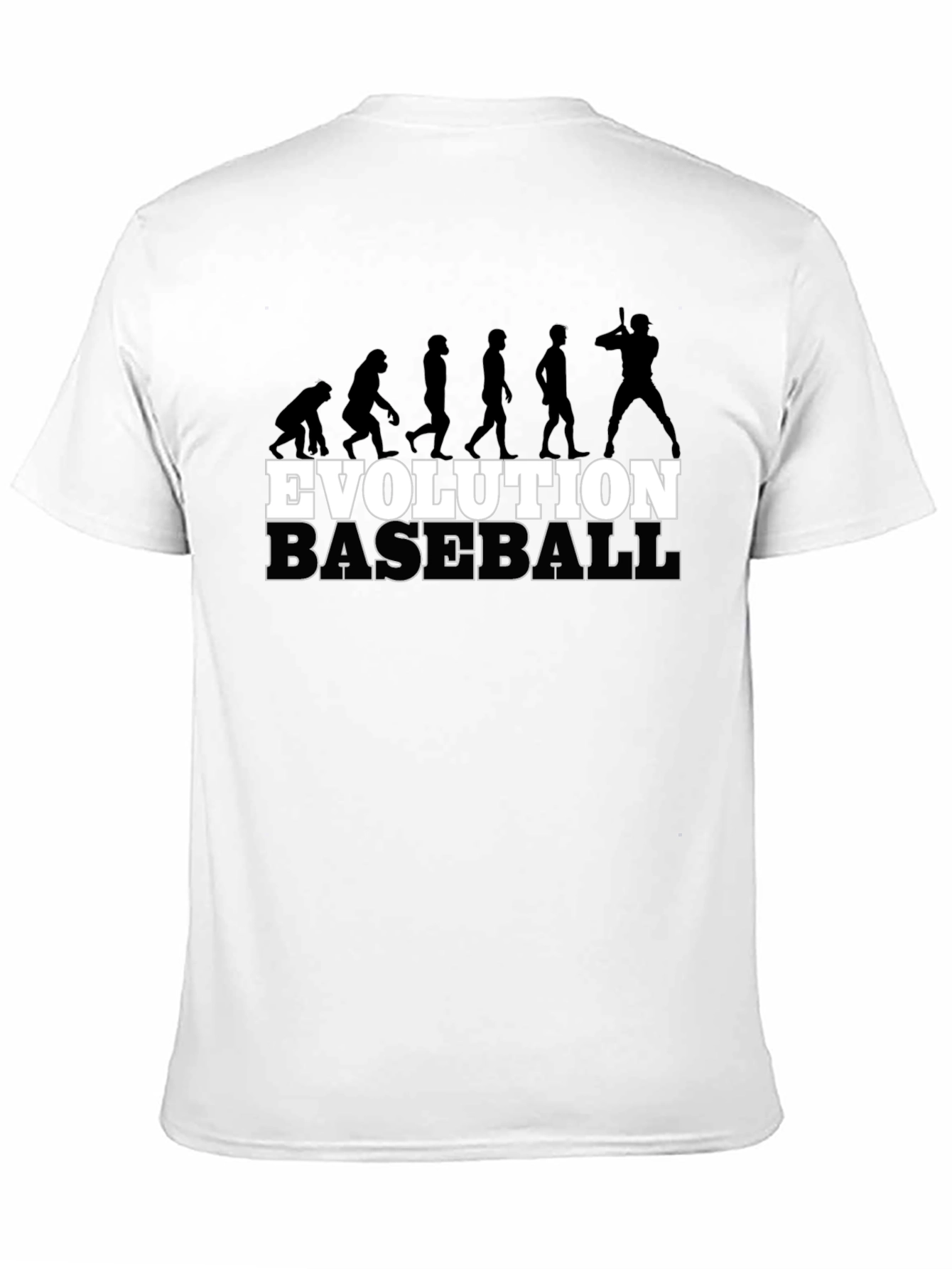 Black Evolution of Baseball Black T-Shirt view 11