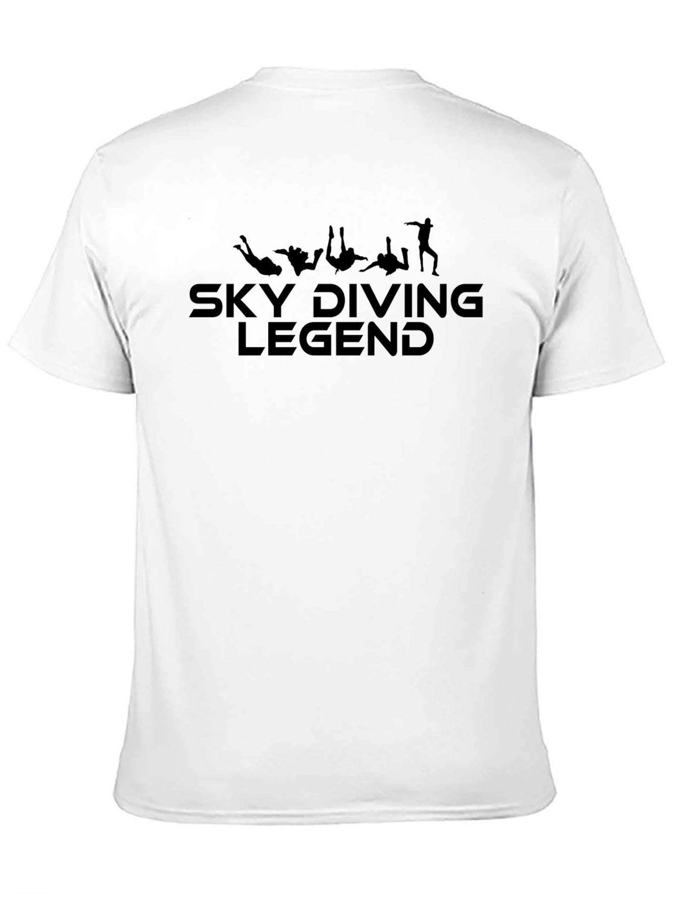 Black Skydiving Legend Black Graphic T-Shirt view 11