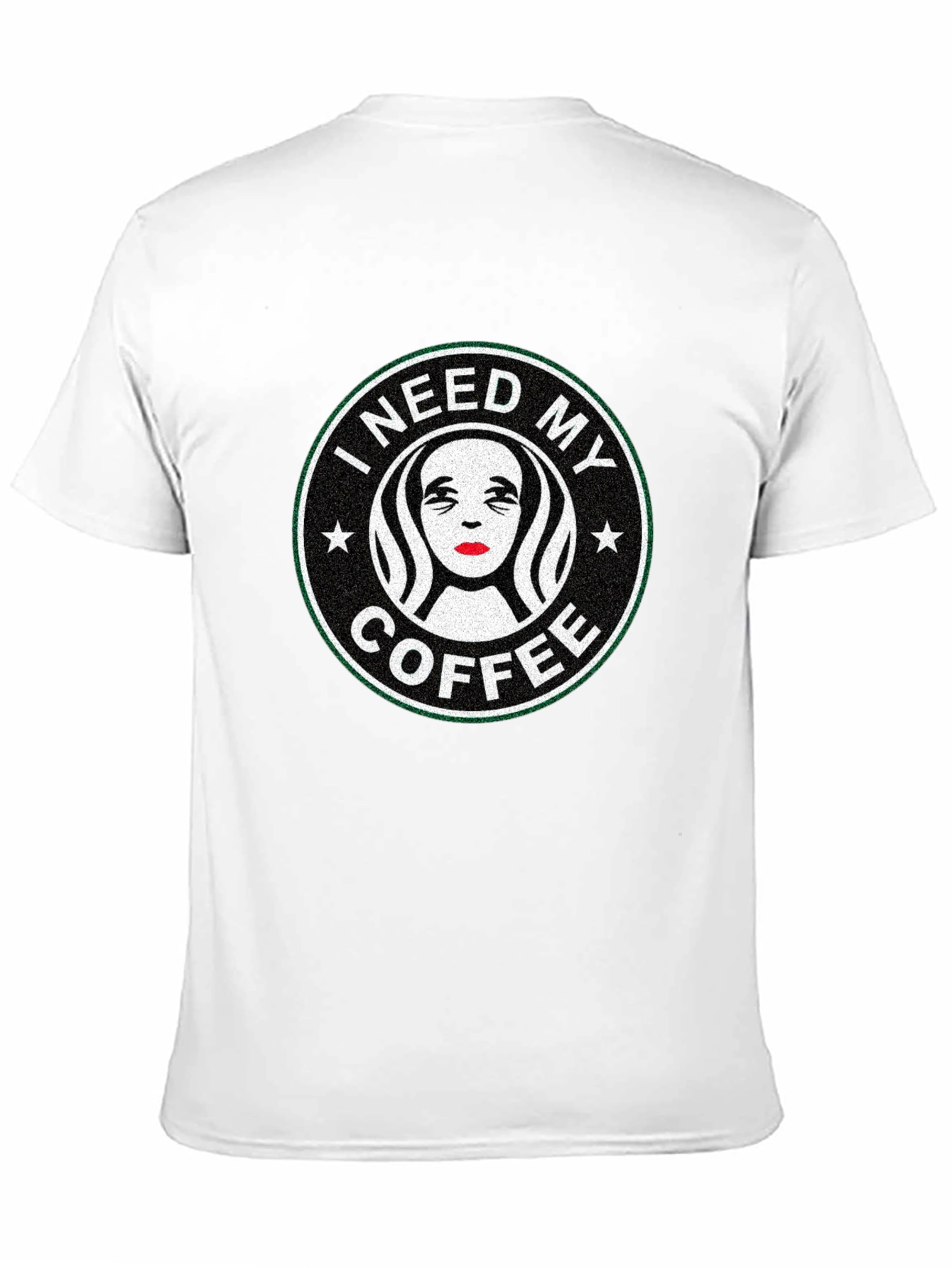 Black I Need My Coffee Graphic Tee - Unisex Black T-Shirt view 11