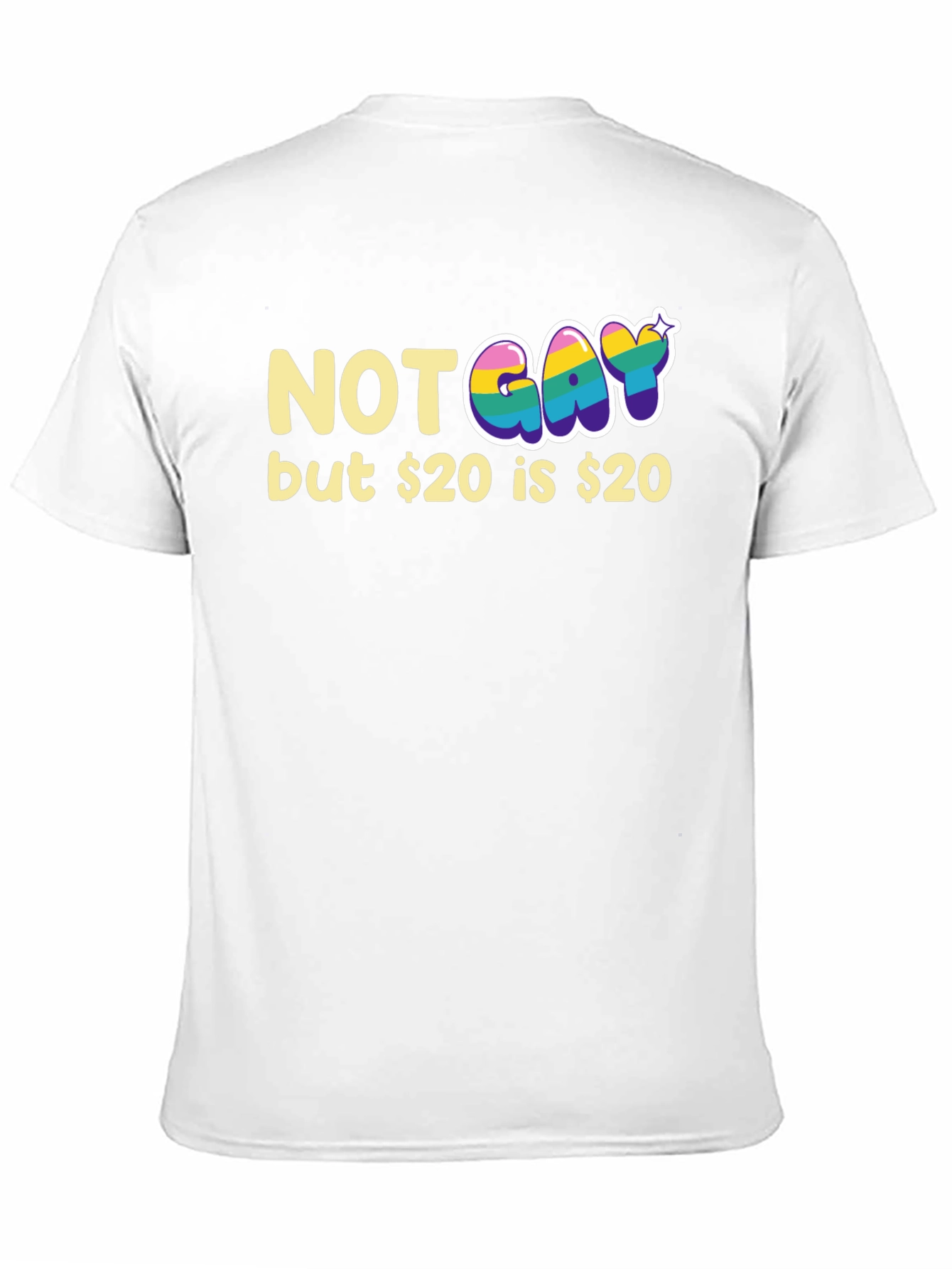 Black Not Gay but $20 T-Shirt Funny Graphic Tee view 11