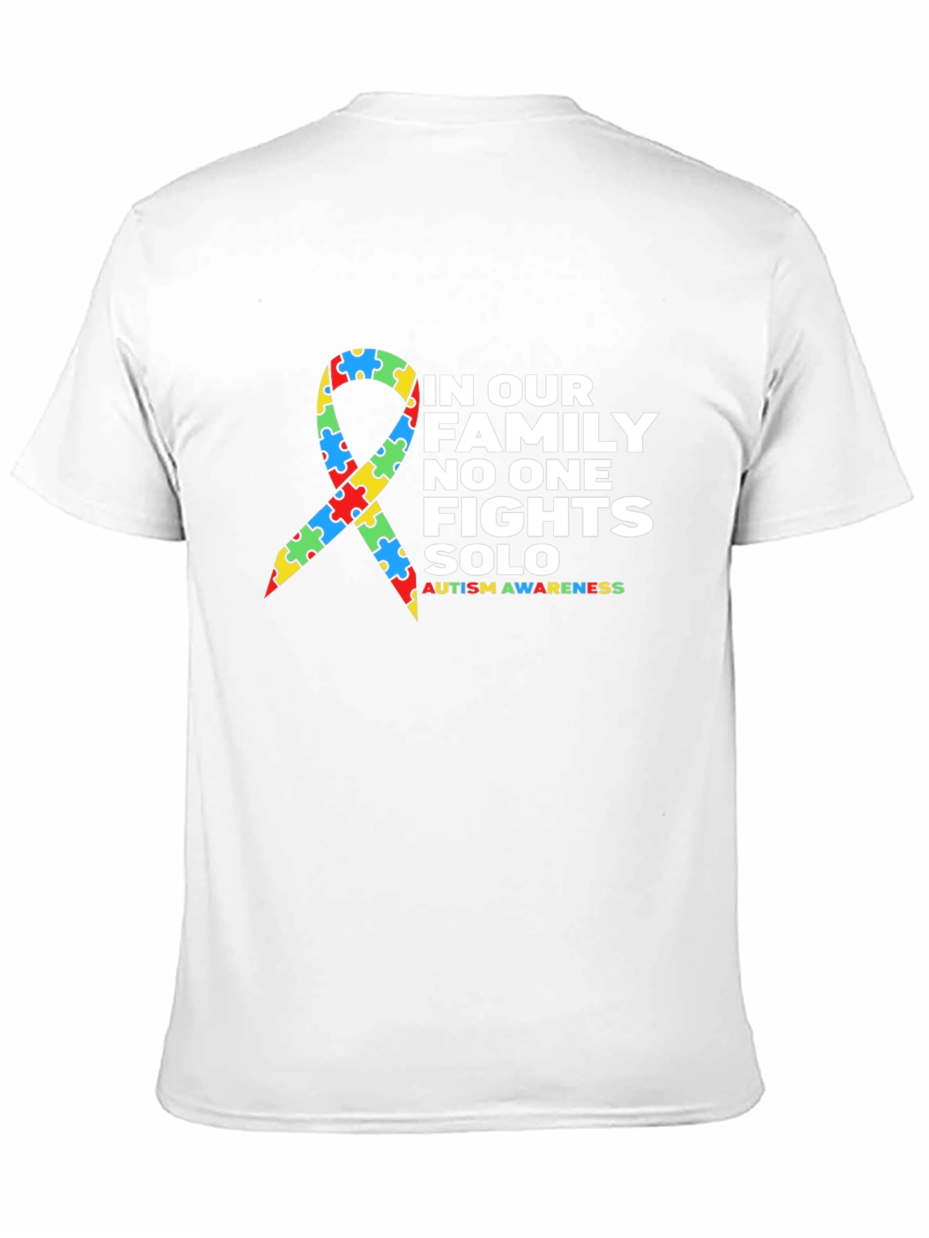 Black Autism Awareness Family T-Shirt view 11