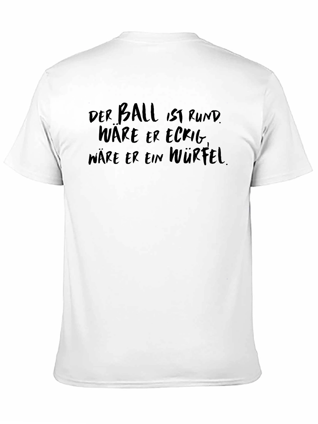 Black Men's Black T-Shirt with Humorous German Slogan view 11