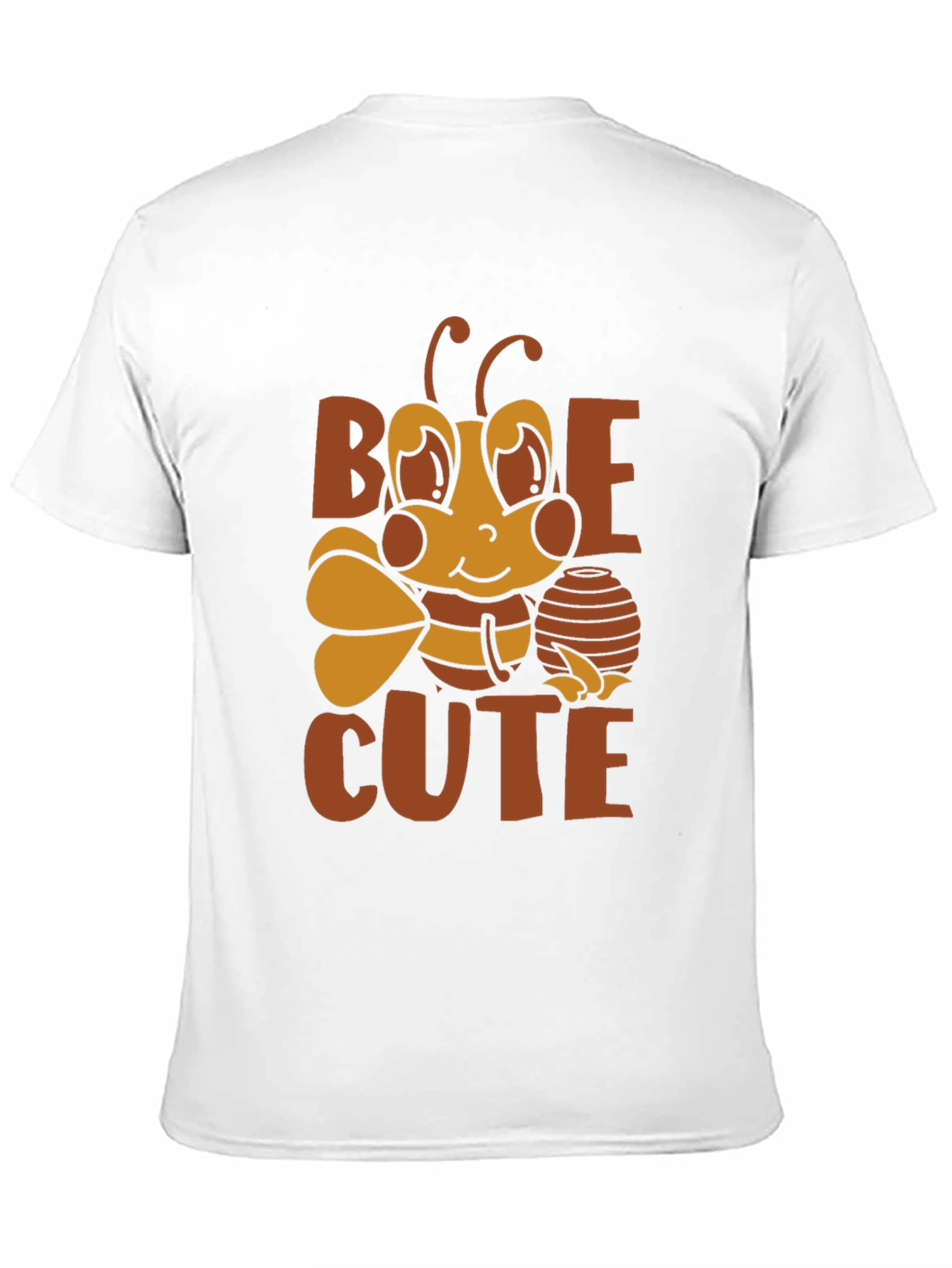 Black Bee Cute Graphic Tee -  Unisex Black T-Shirt view 11