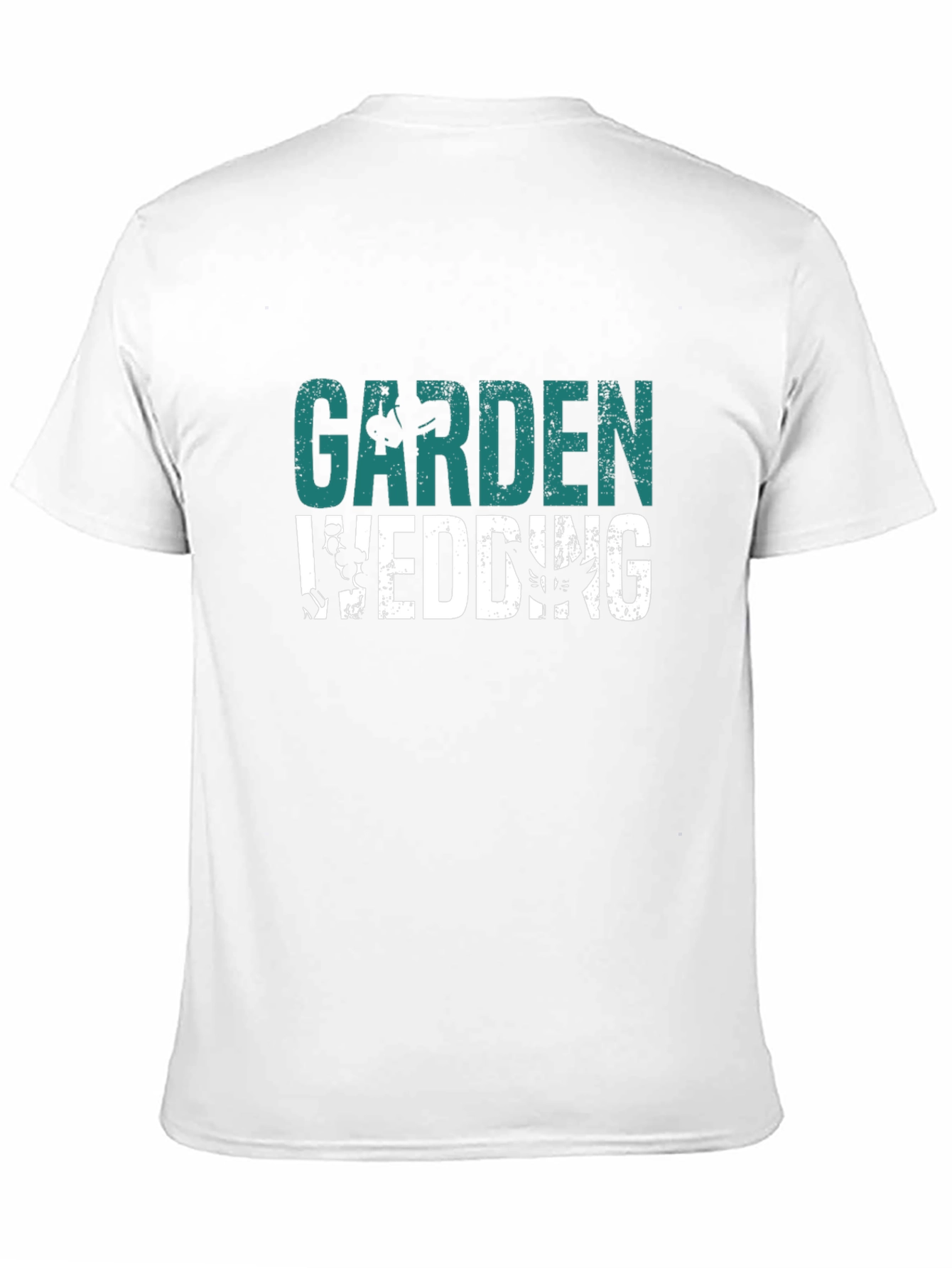 Black Garden Wedding Black T-Shirt view 11