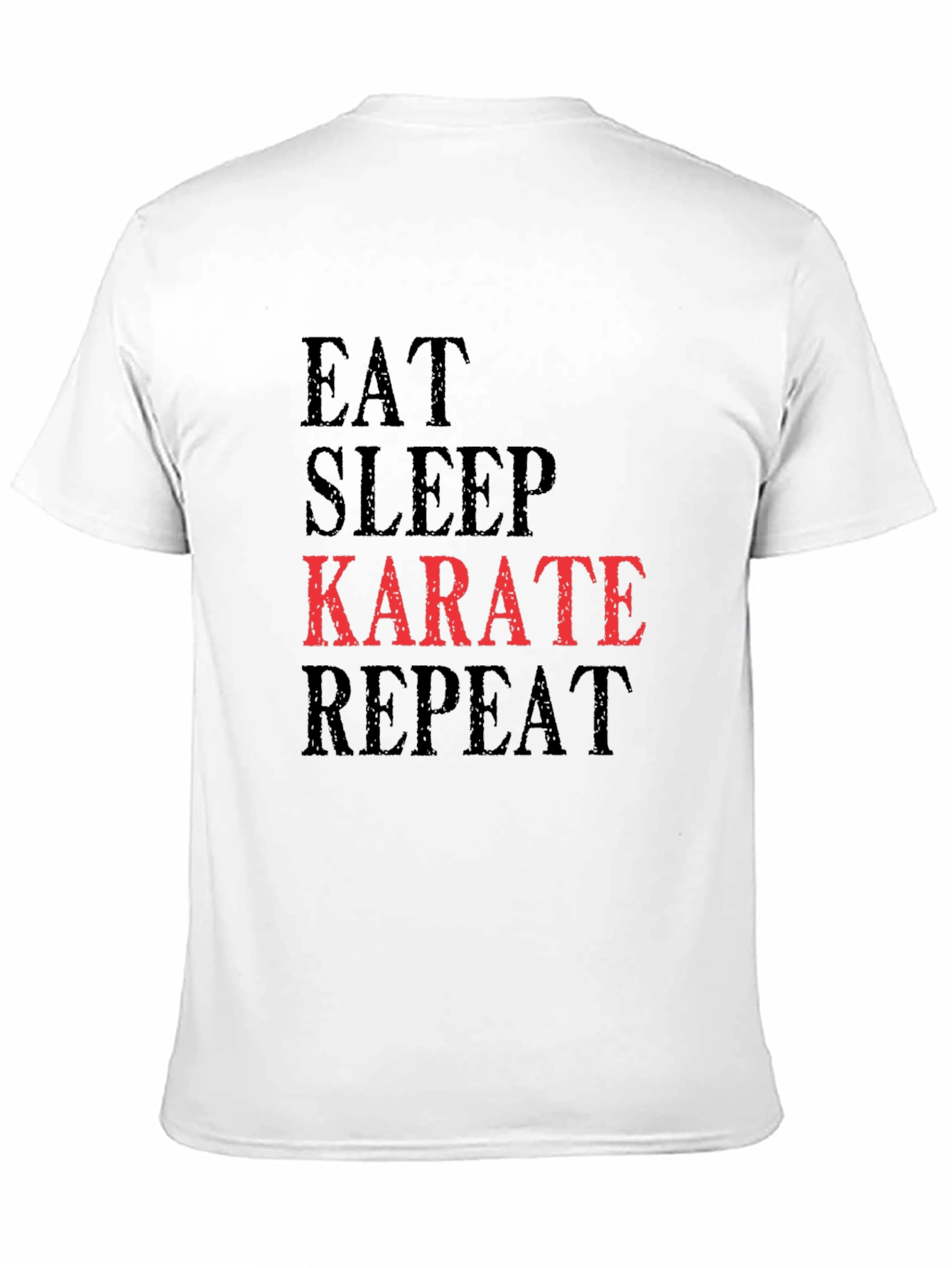 Black Eat Sleep Karate Repeat T-Shirt view 11