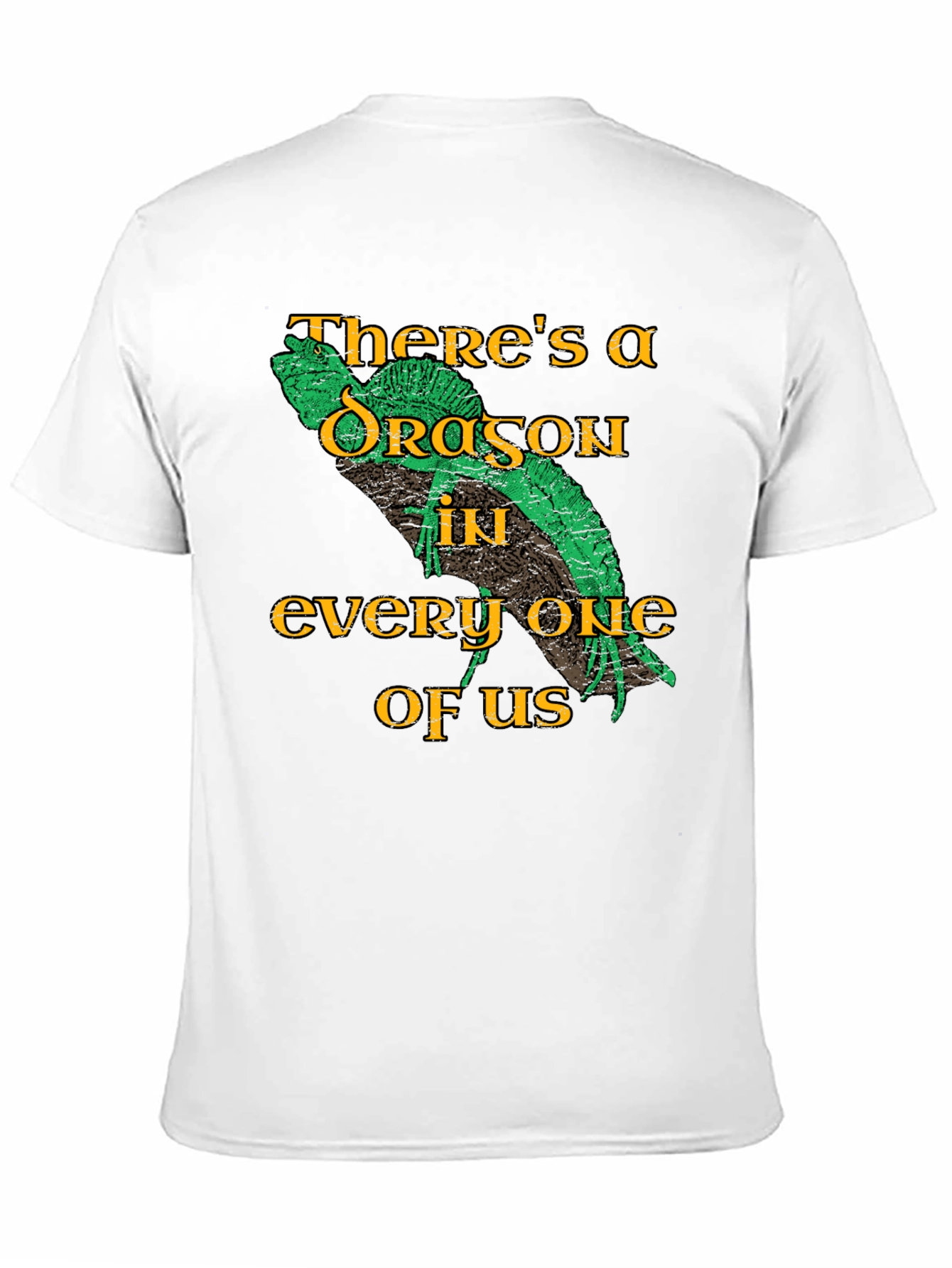 Black Dragon Within T-Shirt - Novelty Graphic Tee view 11