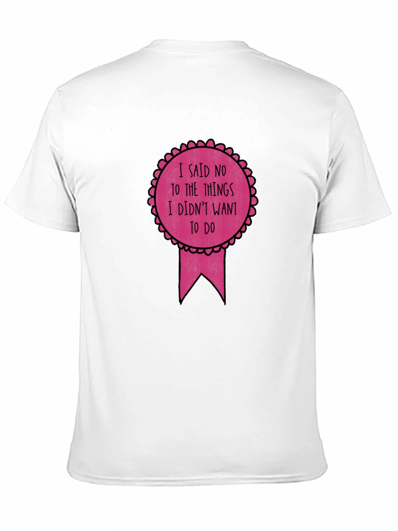 Black Funny Sarcastic Award Ribbon Graphic Tee view 11