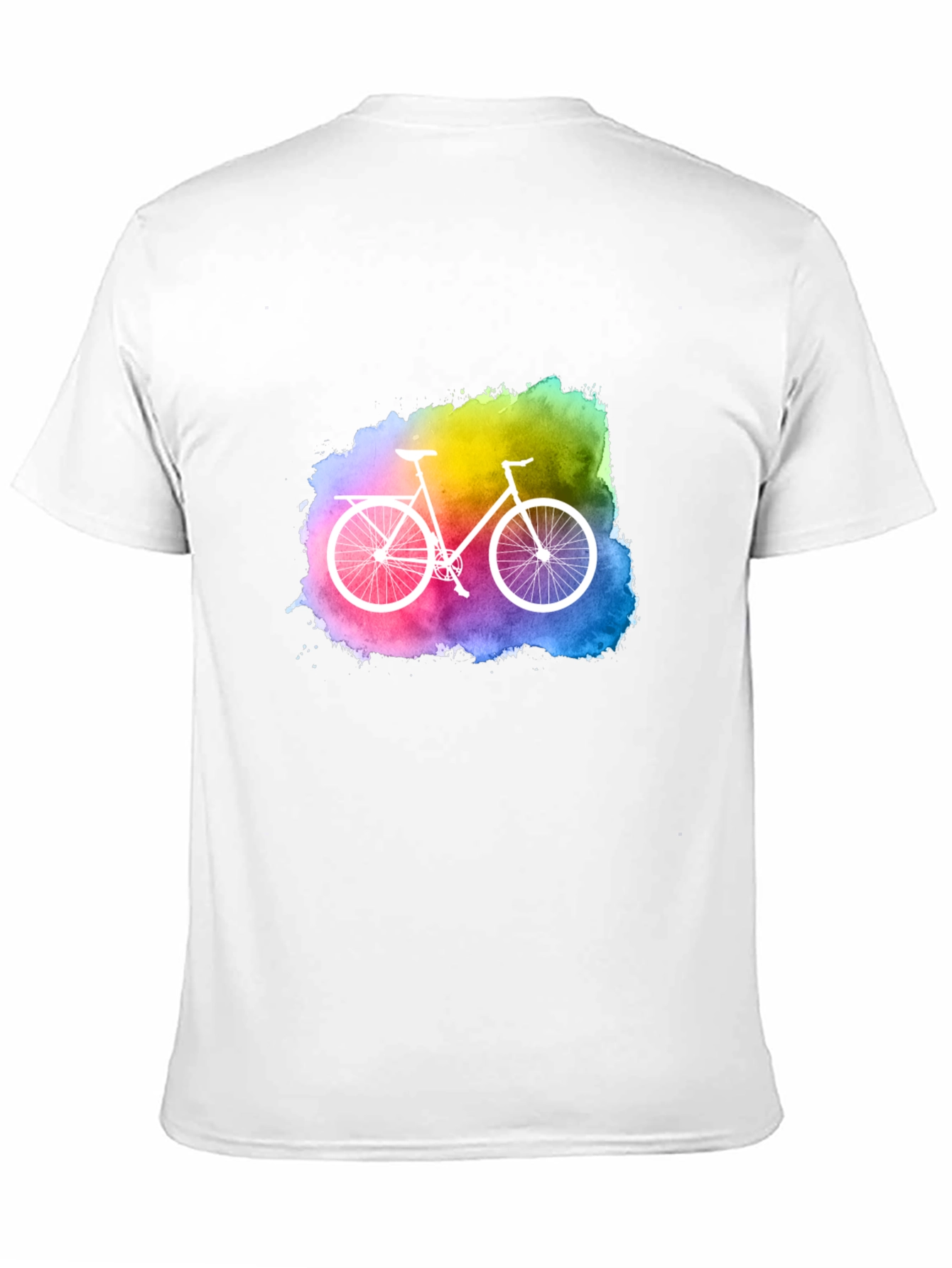 Black Watercolor Bike Graphic Tee - Unique Style view 11