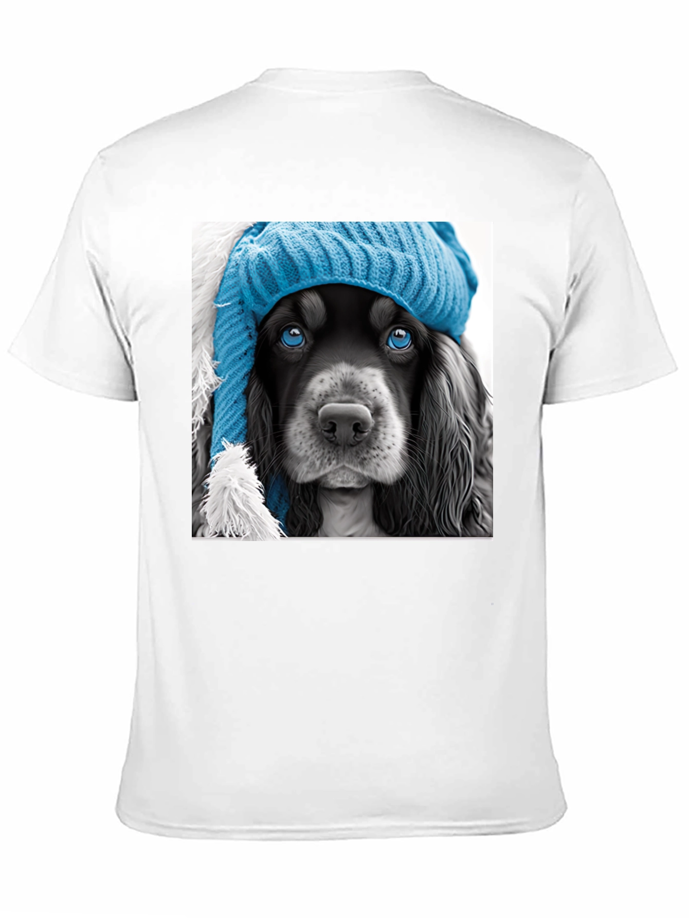 Black Dog in a Hat Graphic Tee view 11
