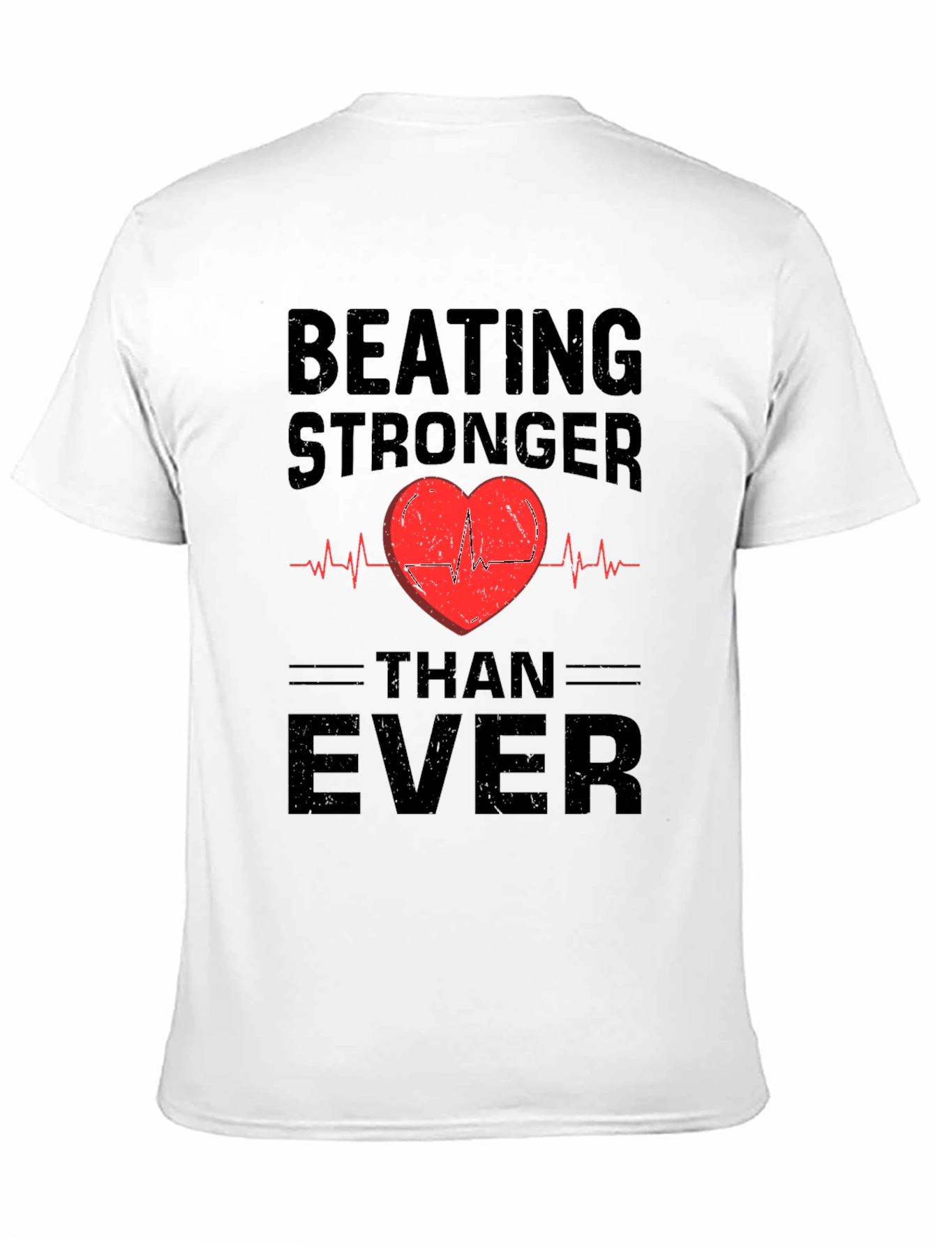 Black Beating Stronger Than Ever Graphic T-Shirt view 11