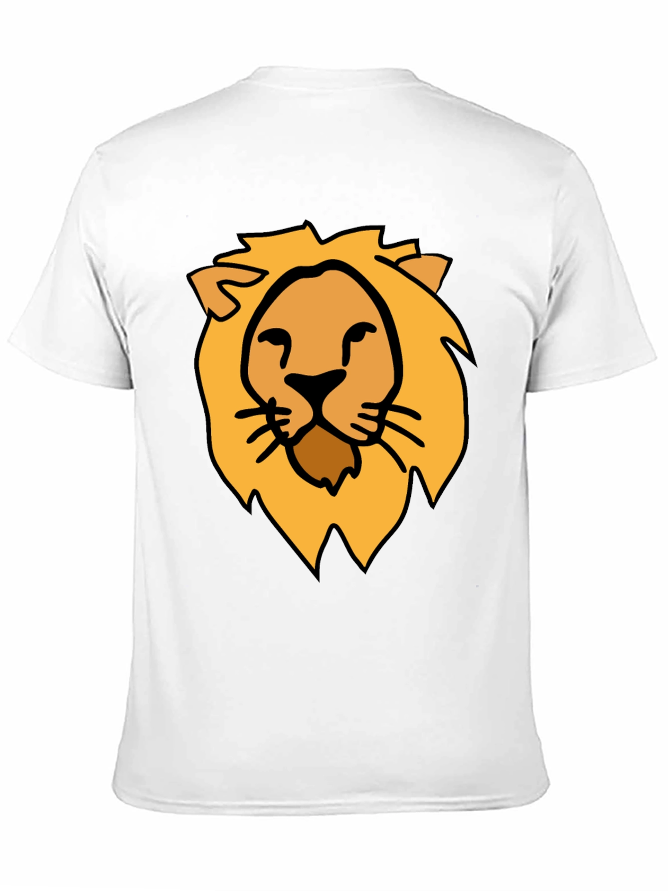 Black Lion Graphic Tee - Stylish Crew Neck Black T-Shirt view 11