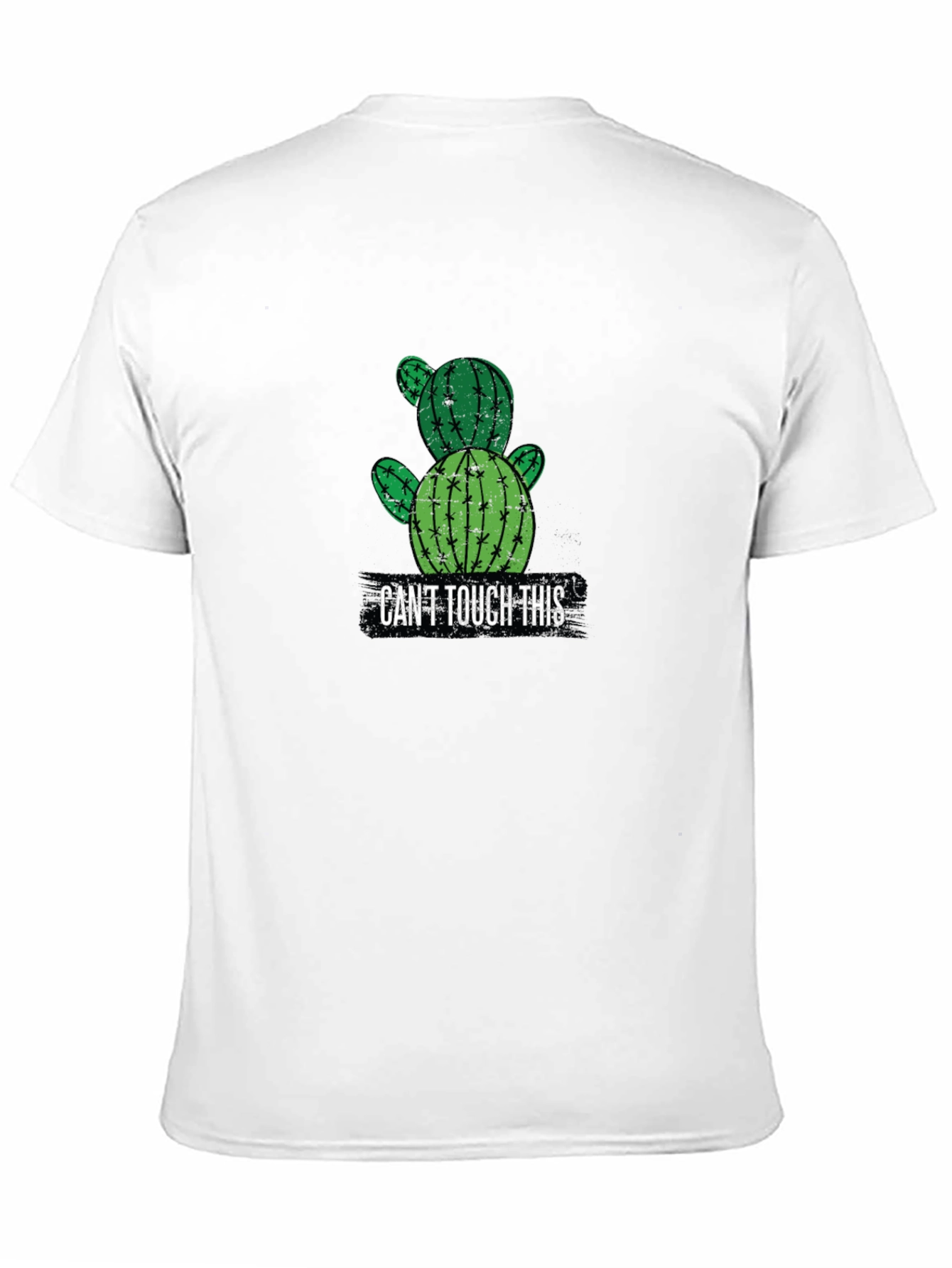 Black Cactus Graphic T-Shirt - "Can't Touch This" view 11