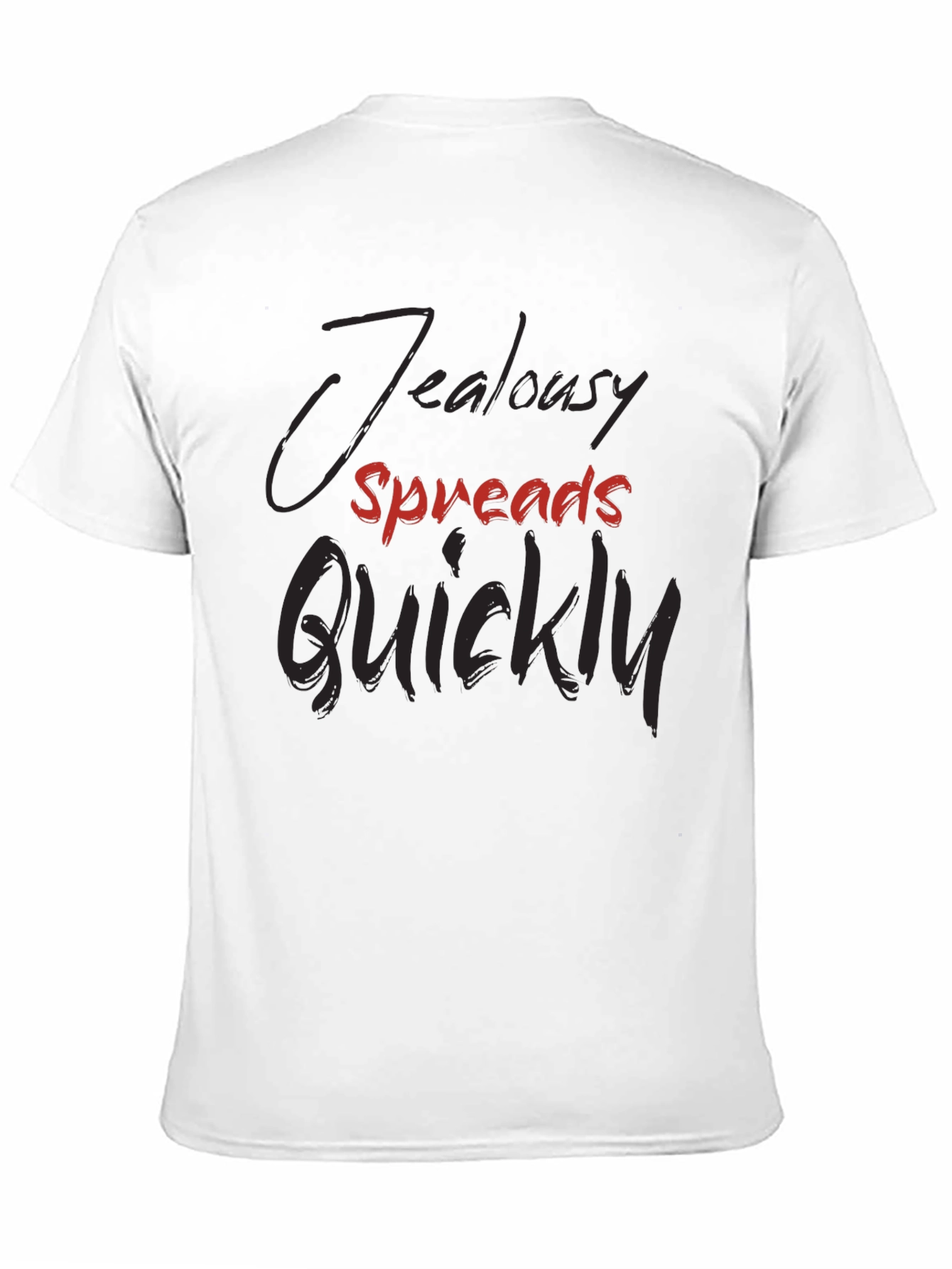Jealousy Spreads Quickly Graphic Tee - Trendy Dark T-Shirt - 11