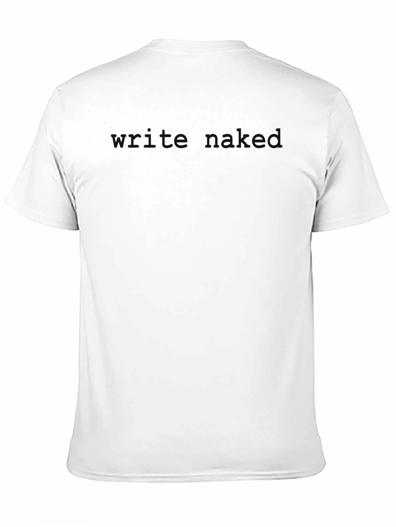 Black Men's Black Graphic Tee - Write Naked view 11