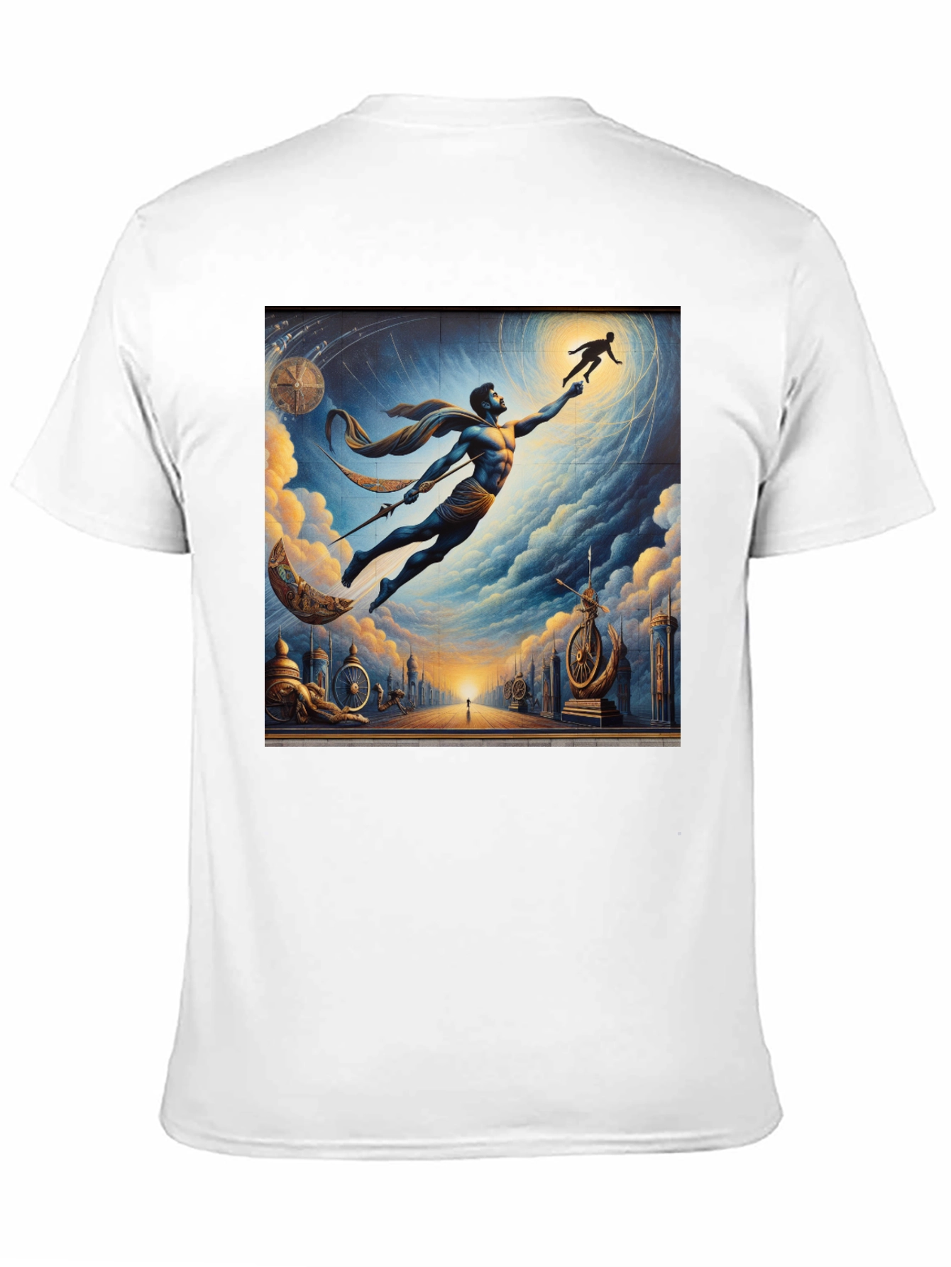 Black Celestial Reach Graphic Tee view 11