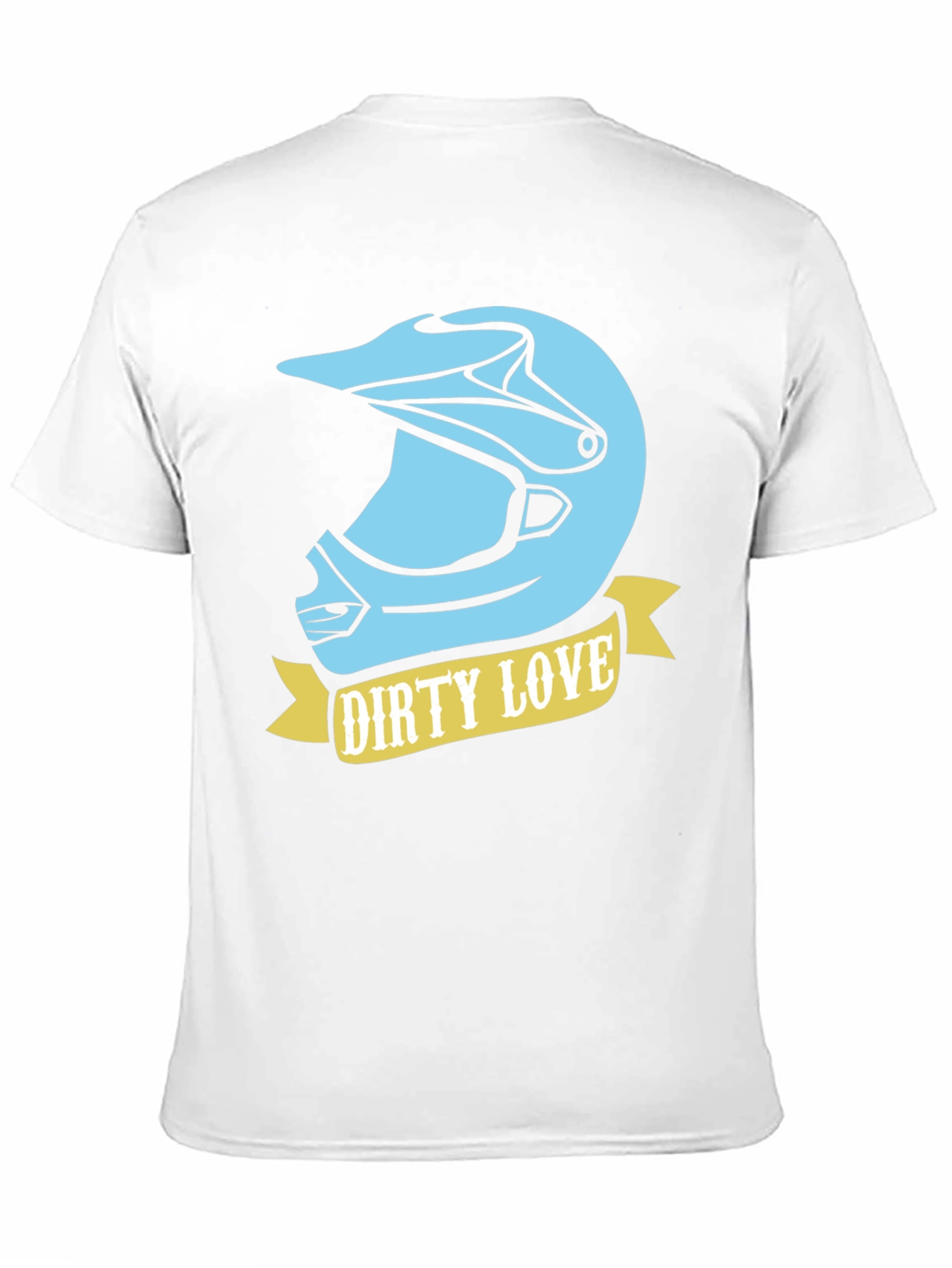 Black Dirty Love Motocross Helmet Graphic Tee view 11