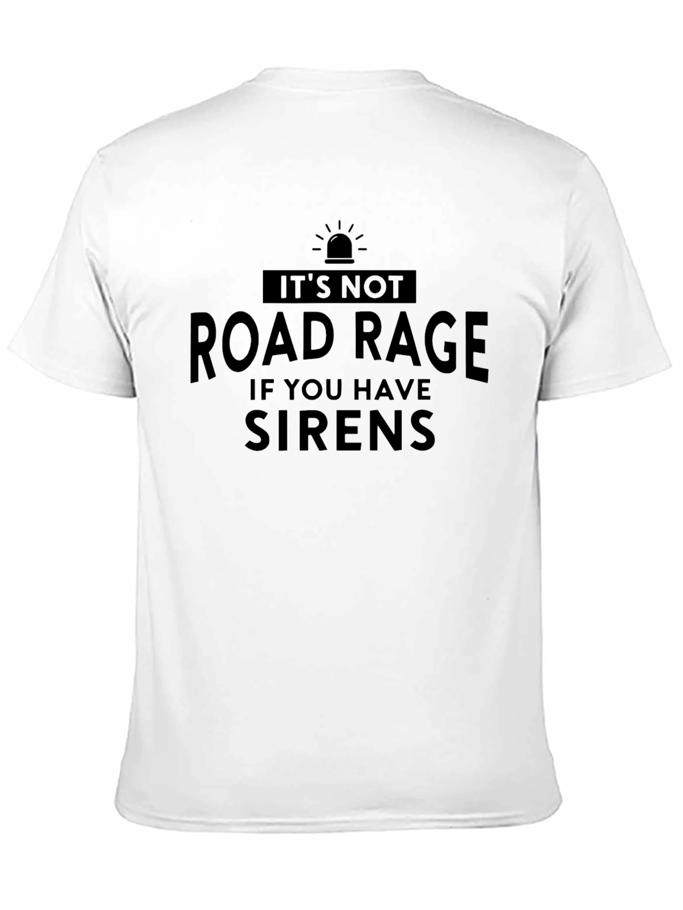 Black Road Rage Sirens Black Graphic T-Shirt view 11