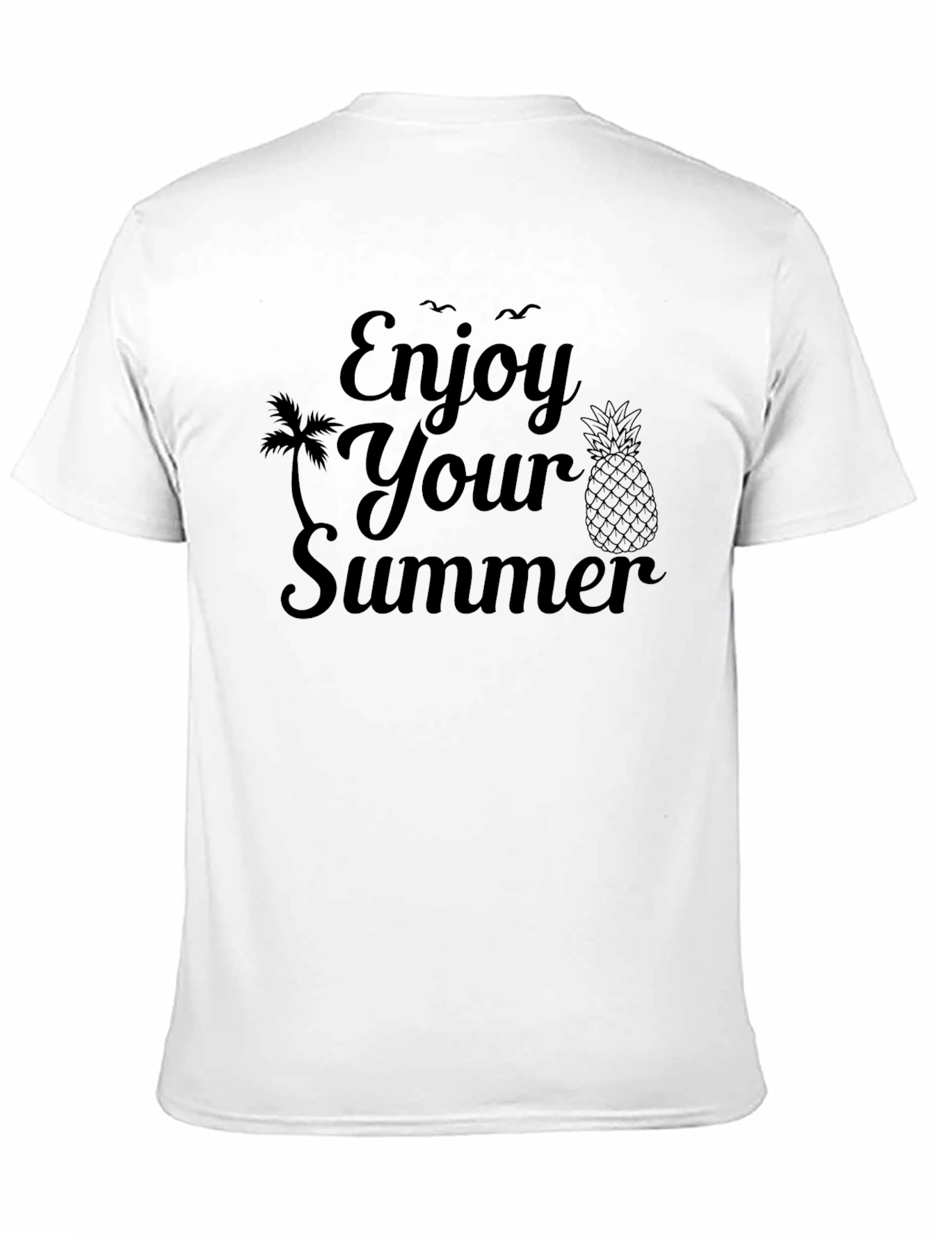 Black Enjoy Your Summer Black T-Shirt view 11