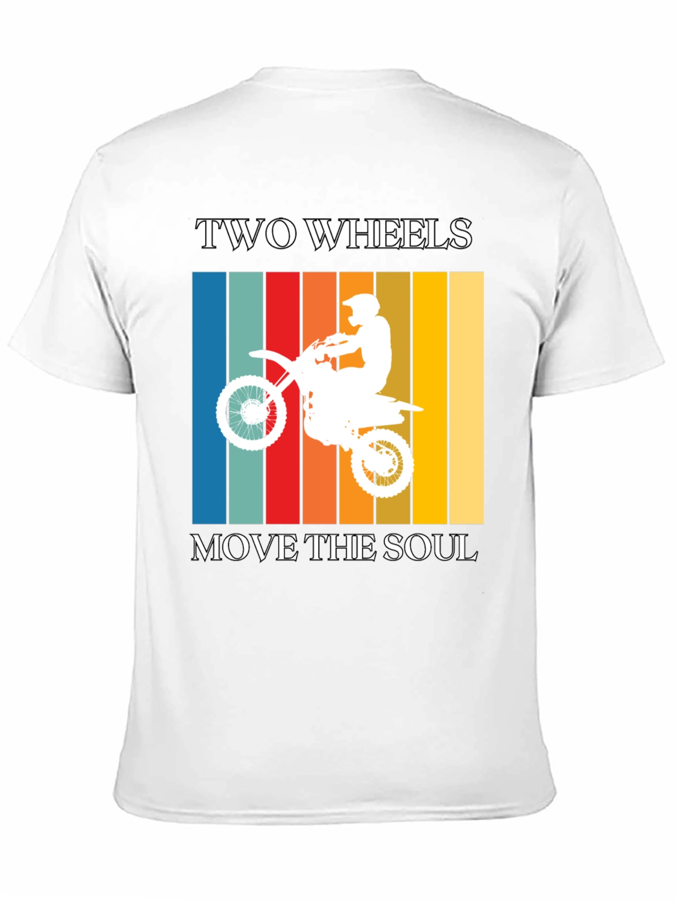 Black Two Wheels Move the Soul Graphic Tee view 11