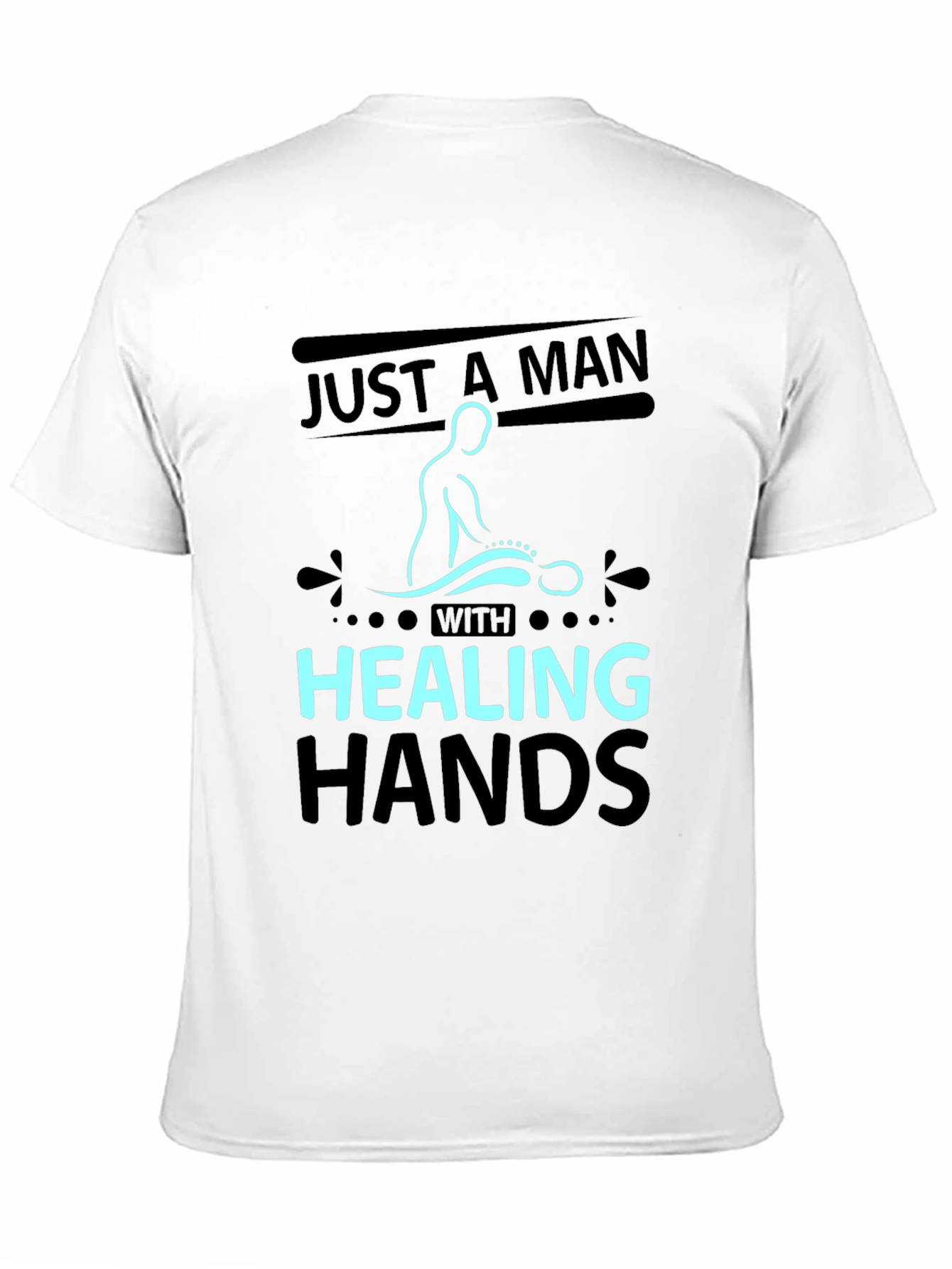 Black Healing Hands Massage Therapist Graphic Tee view 11