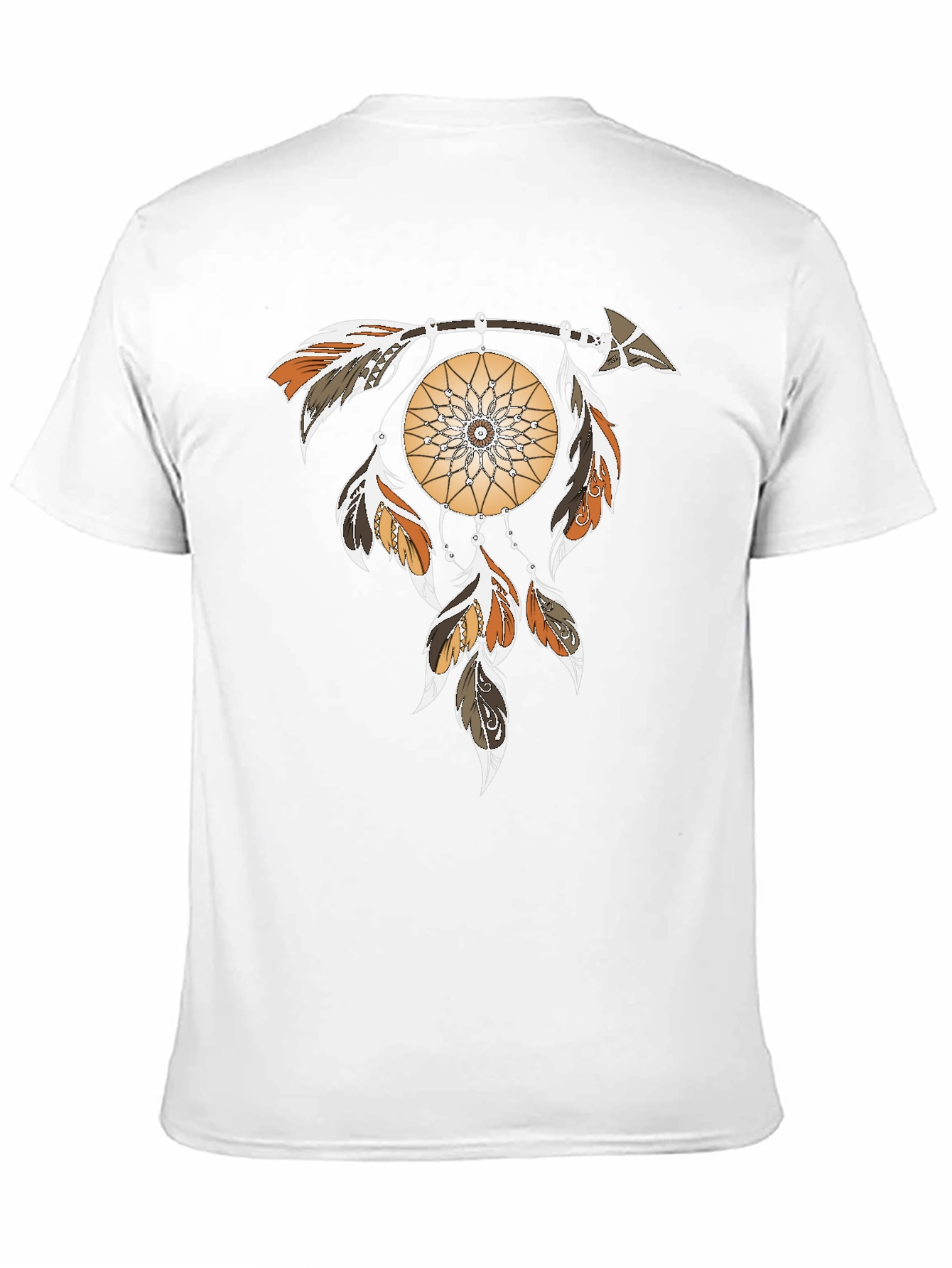 Black Dreamcatcher Graphic Tee - Arrow & Feathers Design view 11
