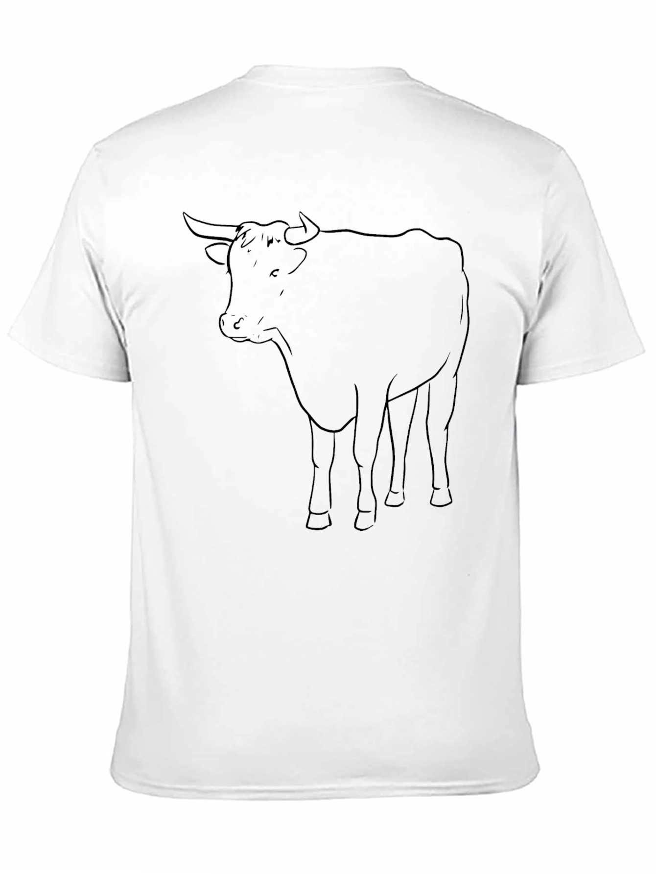Black Black Bull Outline Graphic Tee - Casual Style view 11