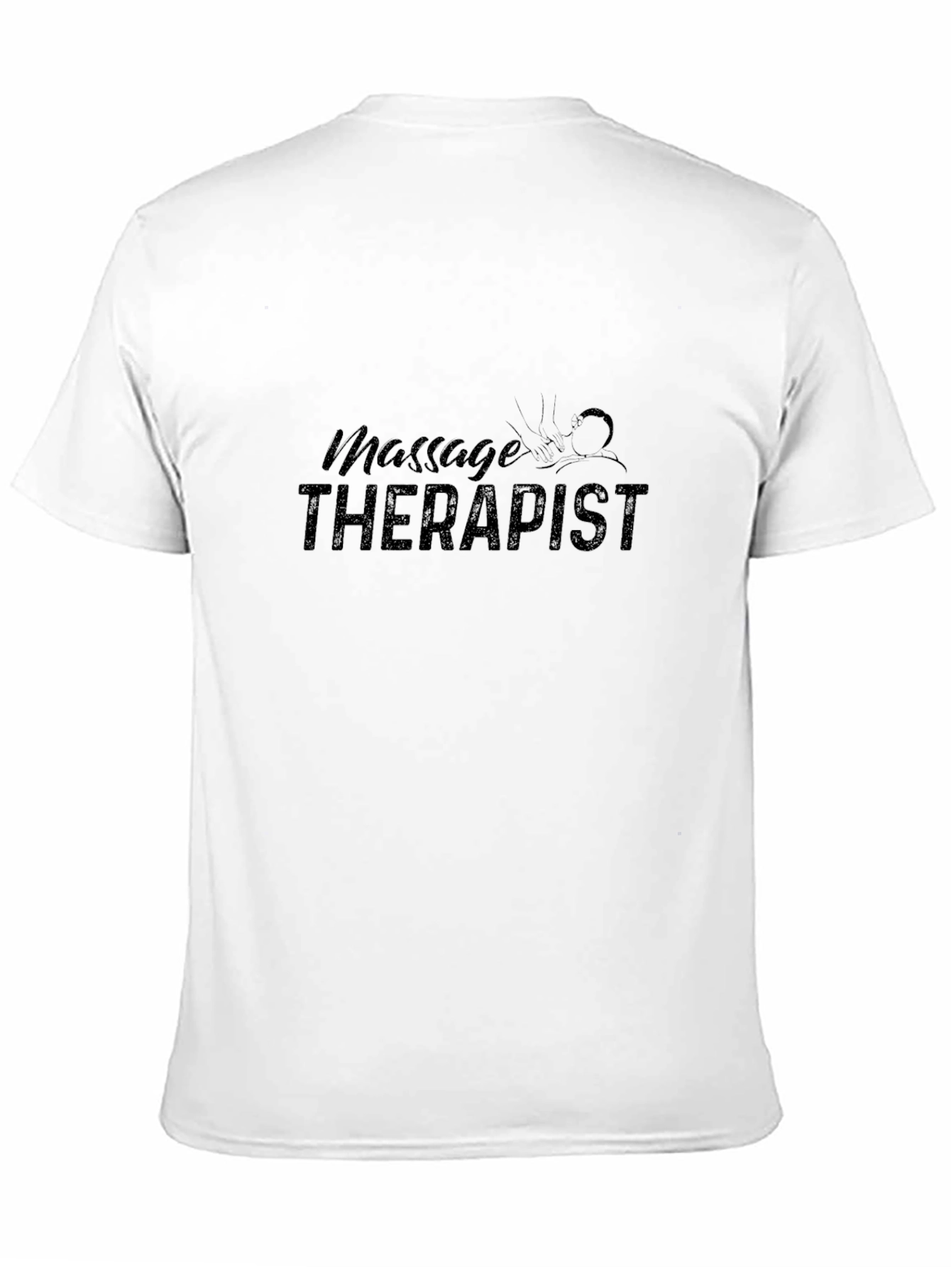 Black Massage Therapist Black T-Shirt view 11