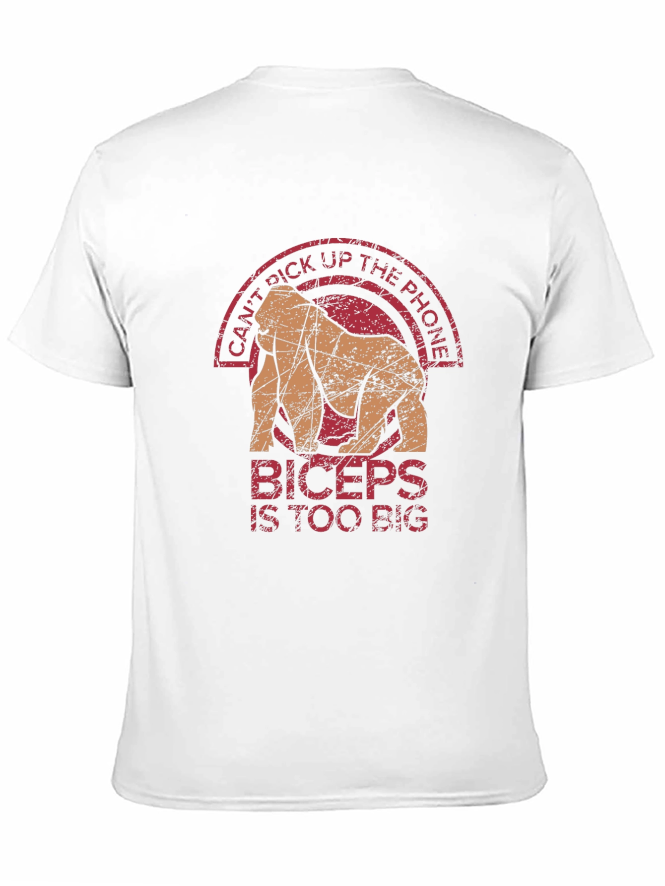 Black Biceps Too Big Gorilla Graphic Tee view 11