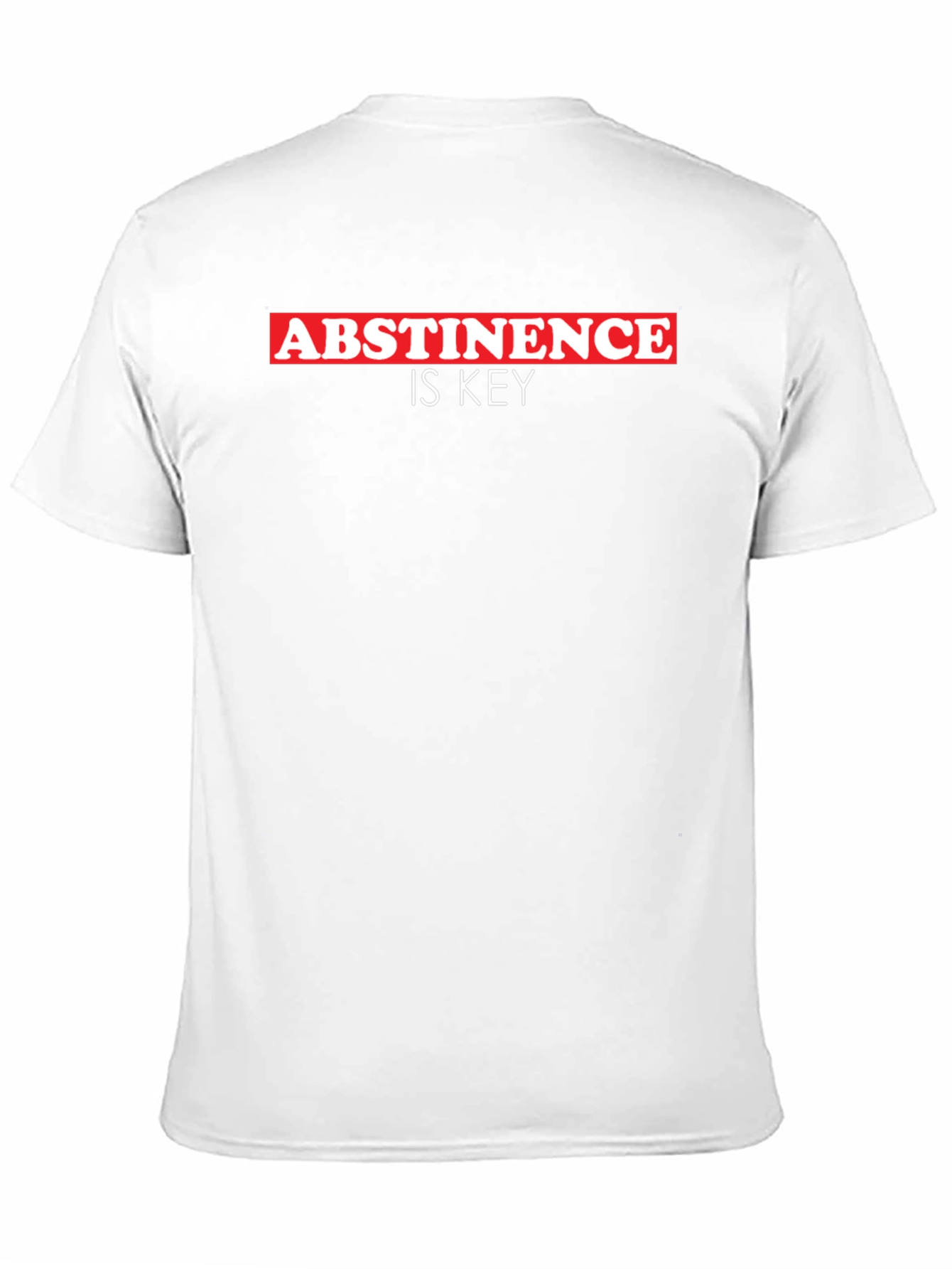 Black Abstinence is Key Black T-Shirt view 11