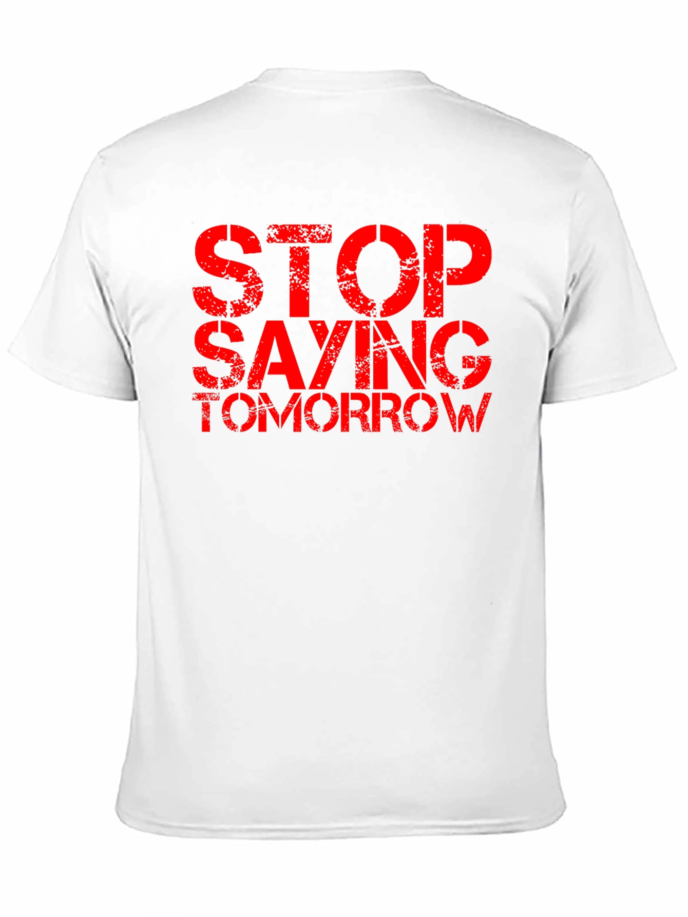 Black Stop Saying Tomorrow Graphic Tee view 11
