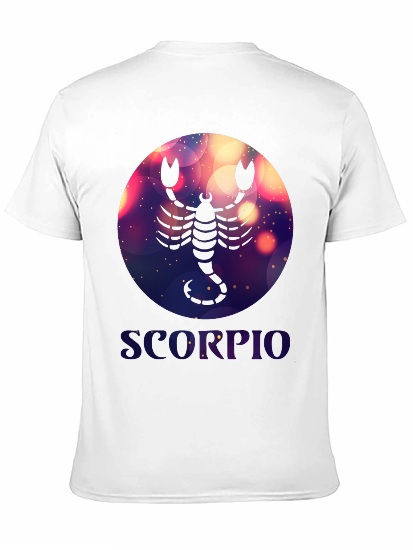 Black Scorpio Zodiac Graphic T-Shirt - Black Cotton Blend view 11