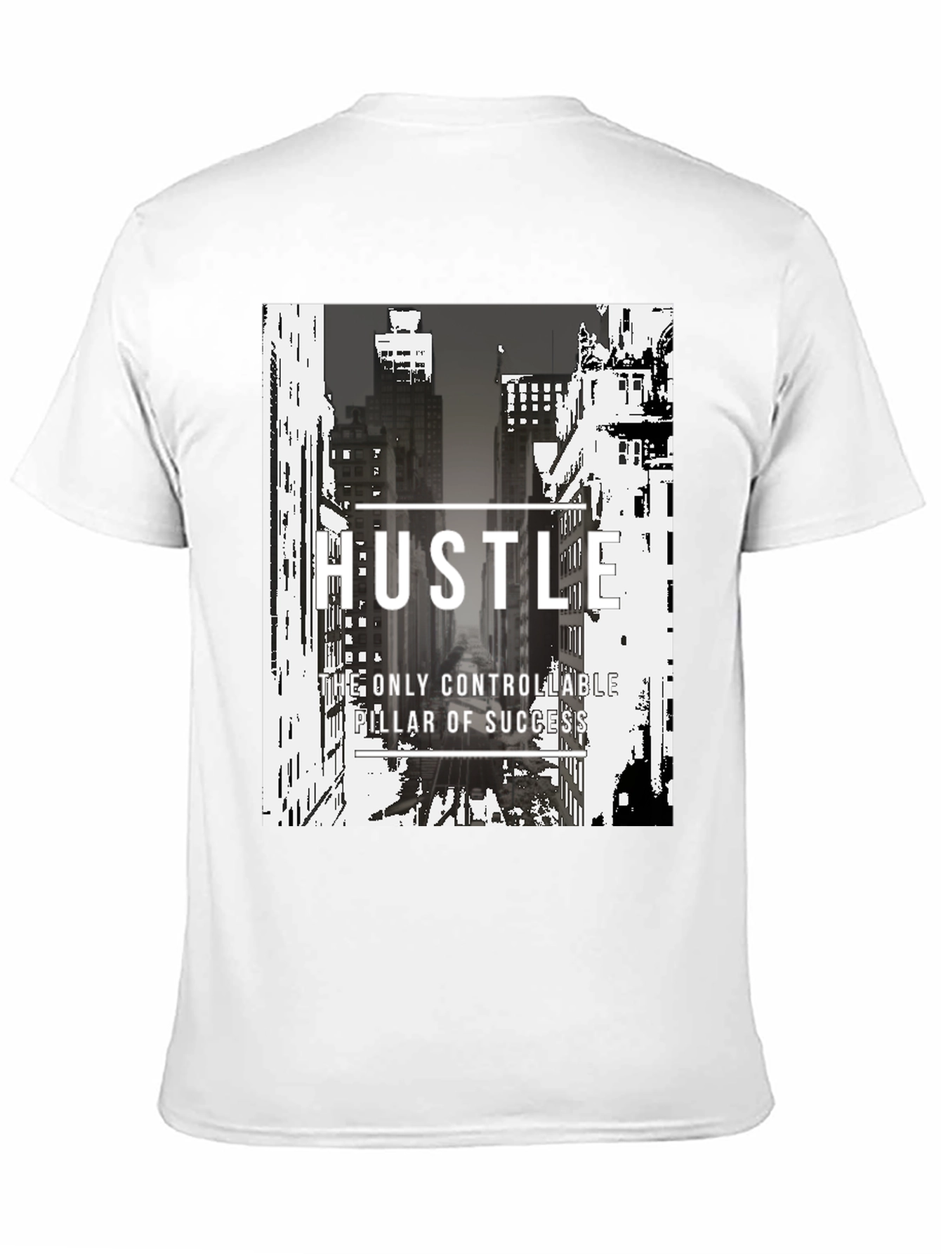 Black Hustle Graphic T-Shirt - Motivational Streetwear view 11