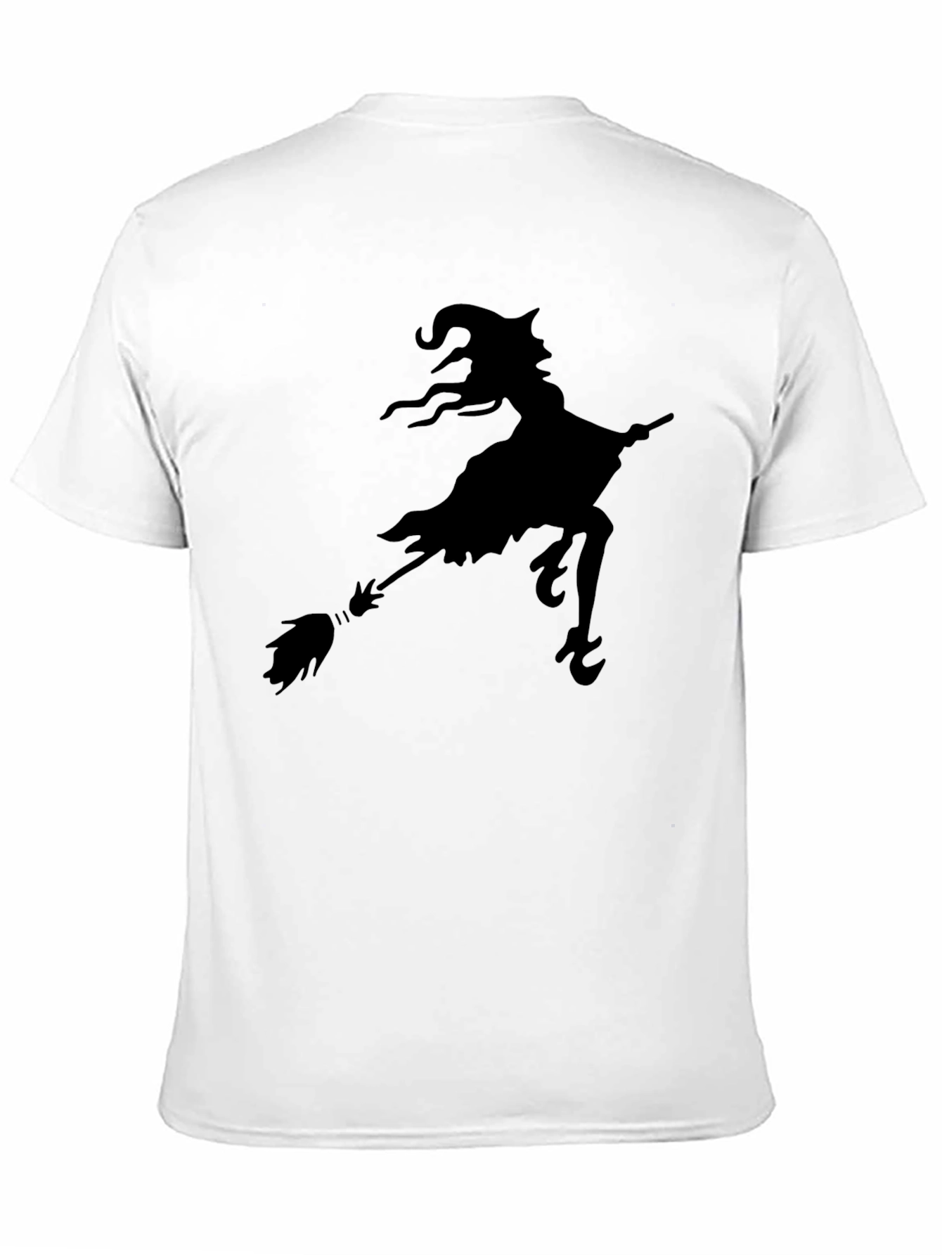Black Witch Silhouette Black T-Shirt view 11