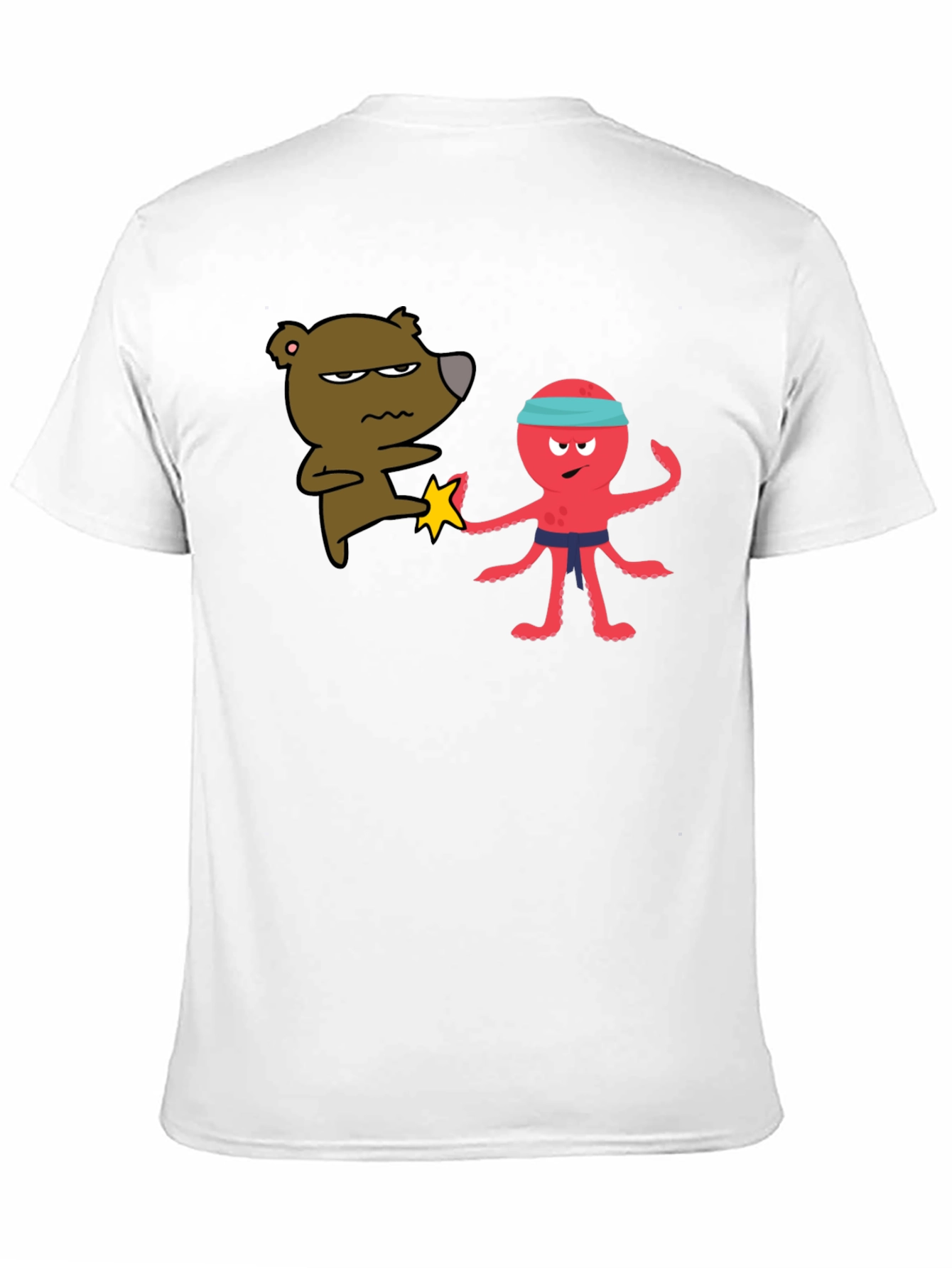 Black Bear vs Octopus T-Shirt - Martial Arts Funny Tee view 11